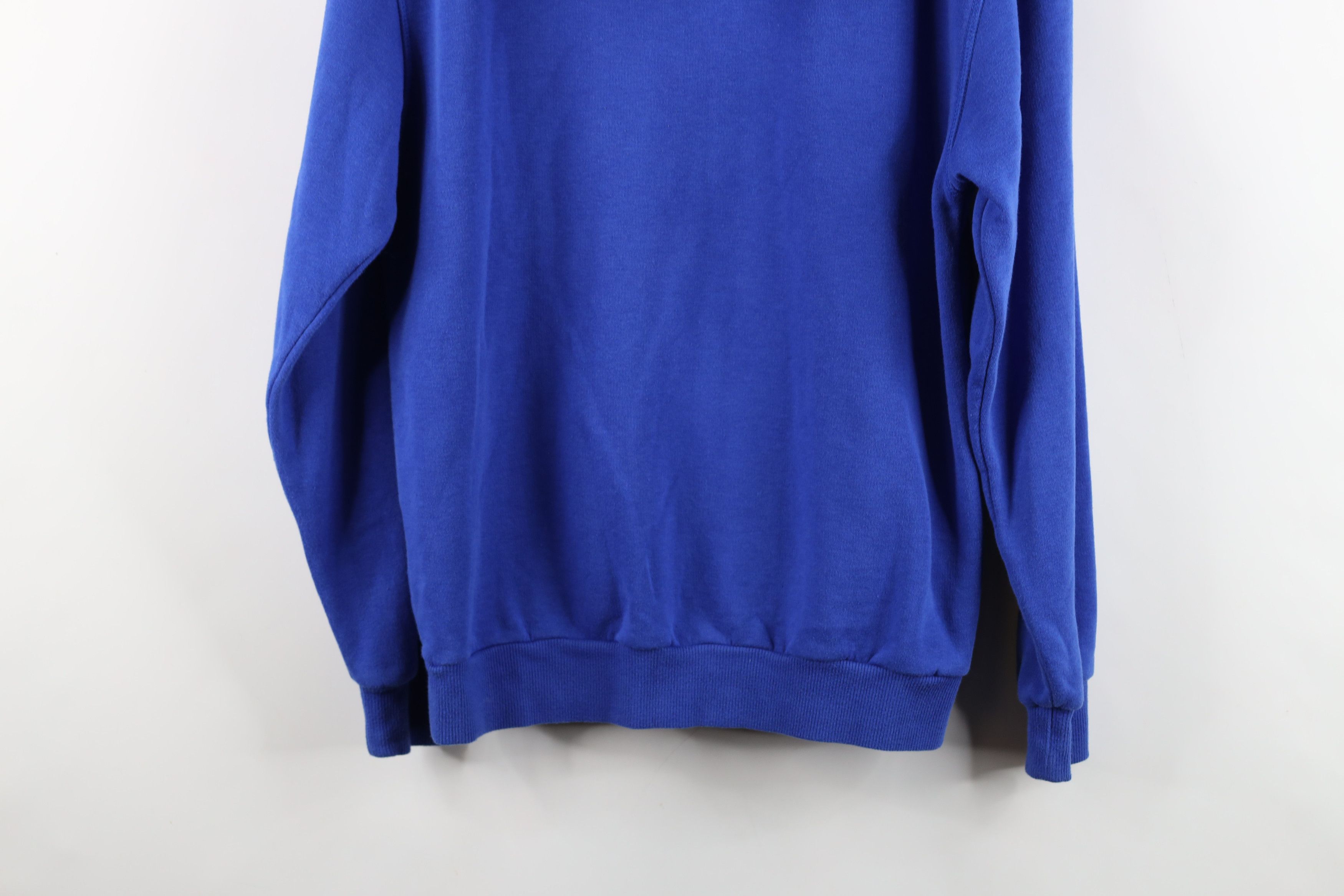 Vintage Vintage 90s Y2K Streetwear Hoodie Sweatshirt Royal Blue Size US M / EU 48-50 / 2 - 13 Thumbnail