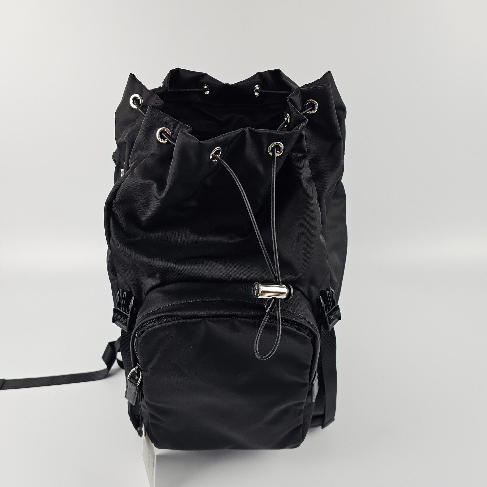 Prada PRADA $2500 Black Re-Nylon And Saffiano Leather Backpack New Size ONE SIZE - 6 Thumbnail