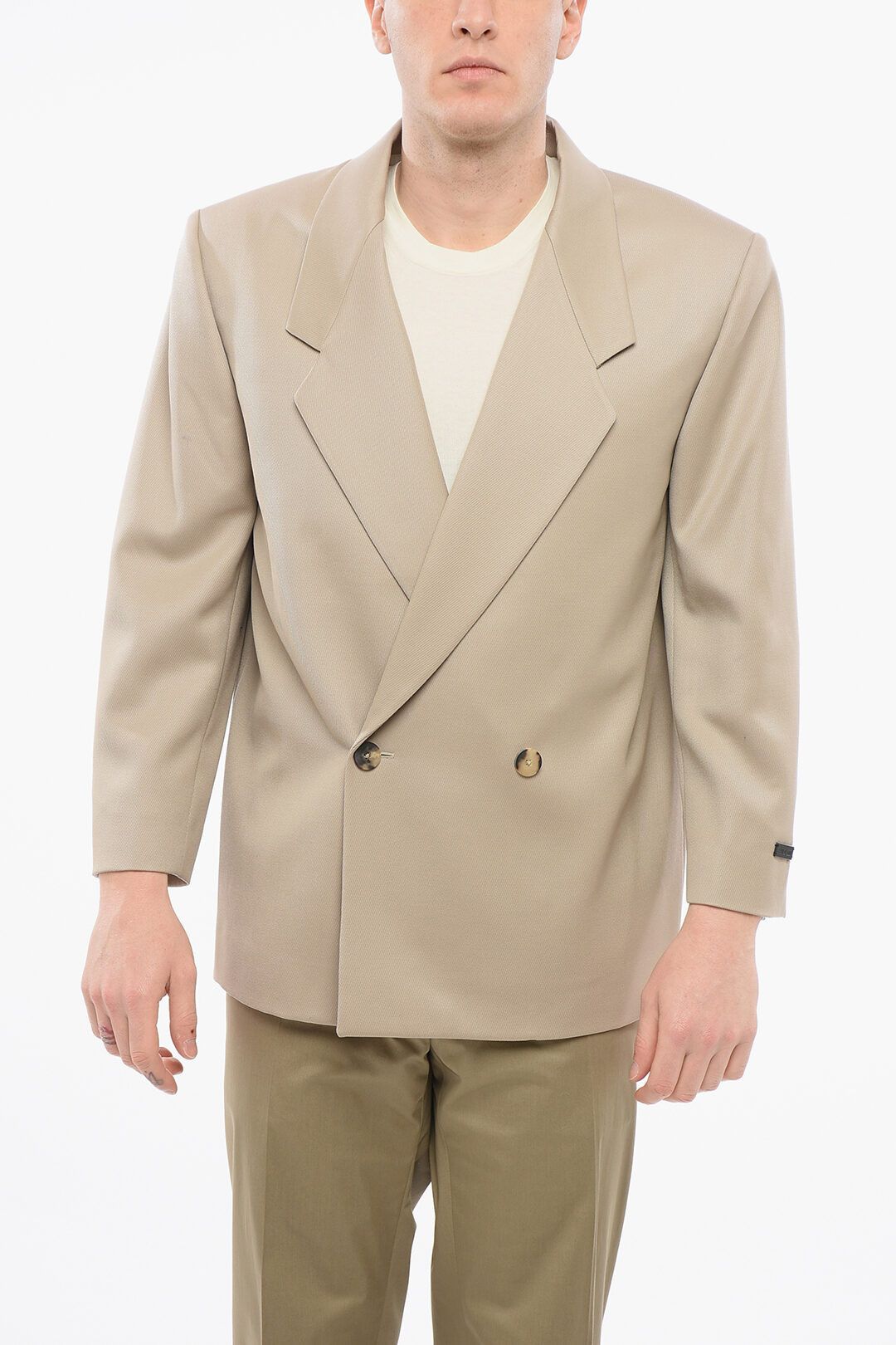 Fear of God og1mm0825 Double-breasted jacket In Beige Size US M / EU 48-50 / 2 - 1 Thumbnail