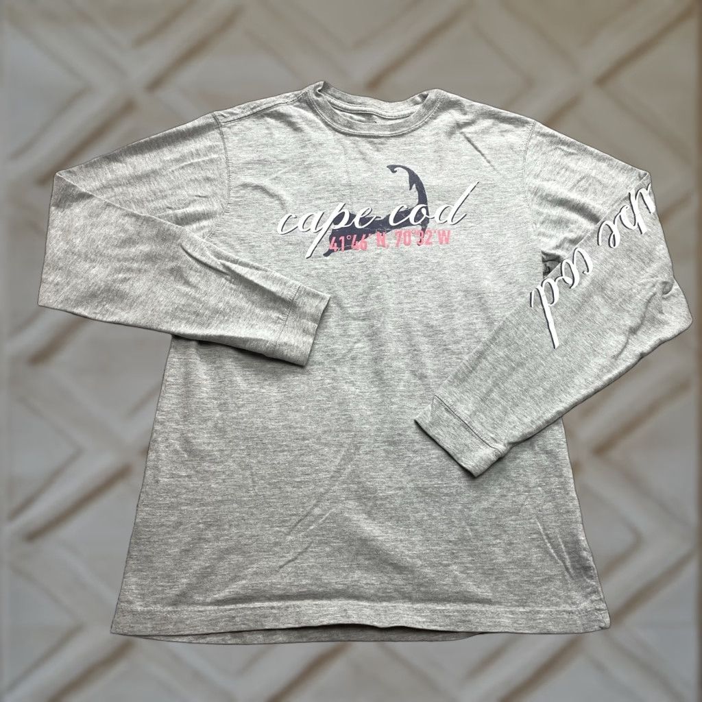 Logo 7 Cape Cod Shirt Men’s Small Gray Long Sleeve Logo Crew Tee Top Size US S / EU 44-46 / 1 - 1 Thumbnail