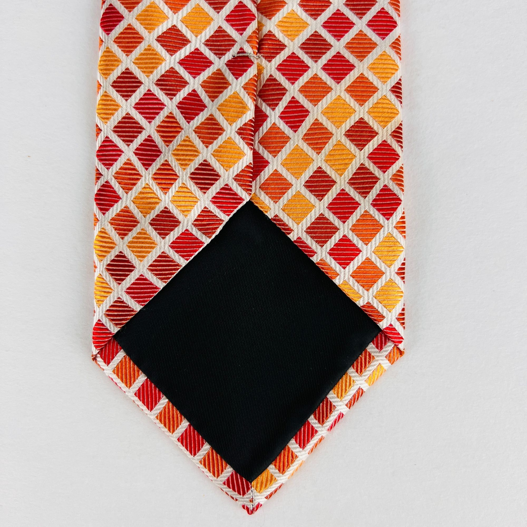 Stafford Stafford Performance Squares Orange Shades Necktie Tie Size ONE SIZE - 6 Thumbnail