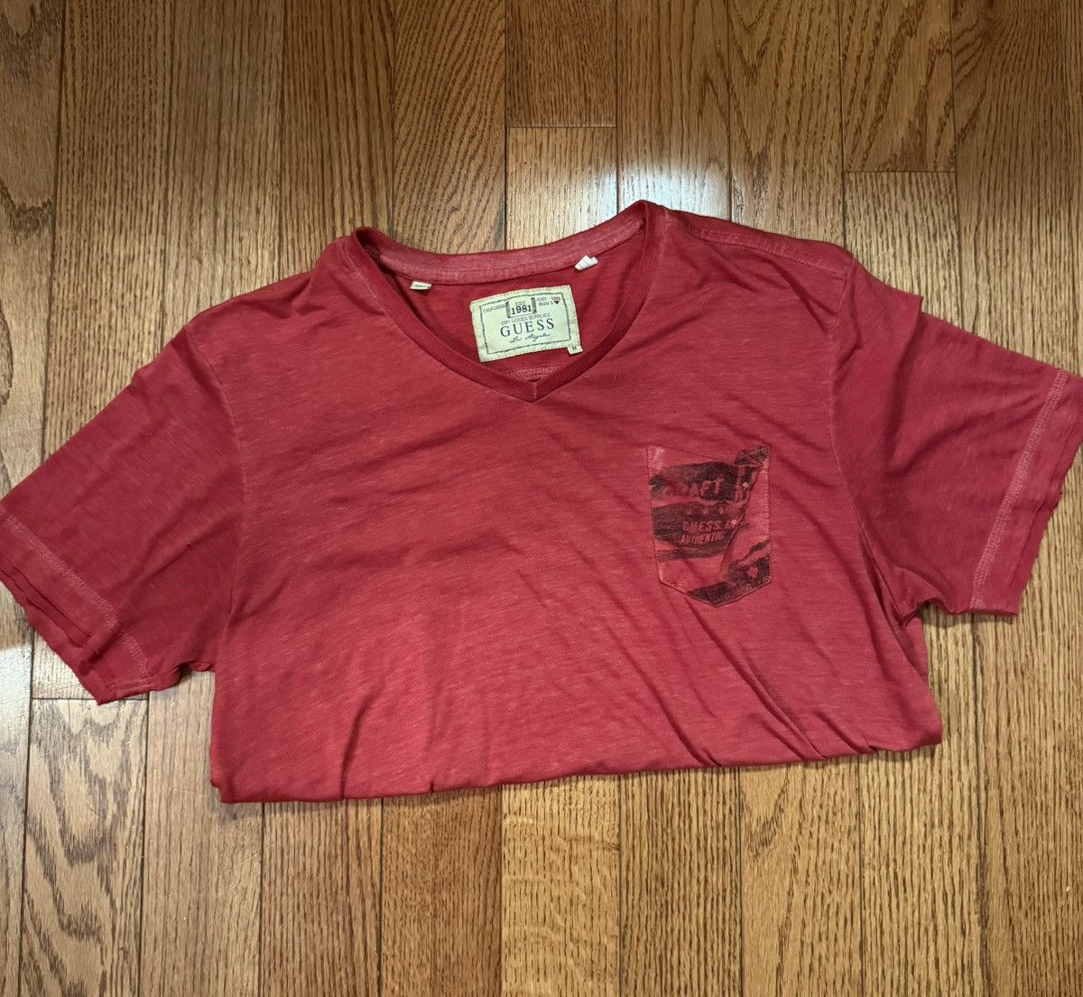 Guess Mens Guess Vintage T-Shirt with Pocket Size US M / EU 48-50 / 2 - 3 Thumbnail