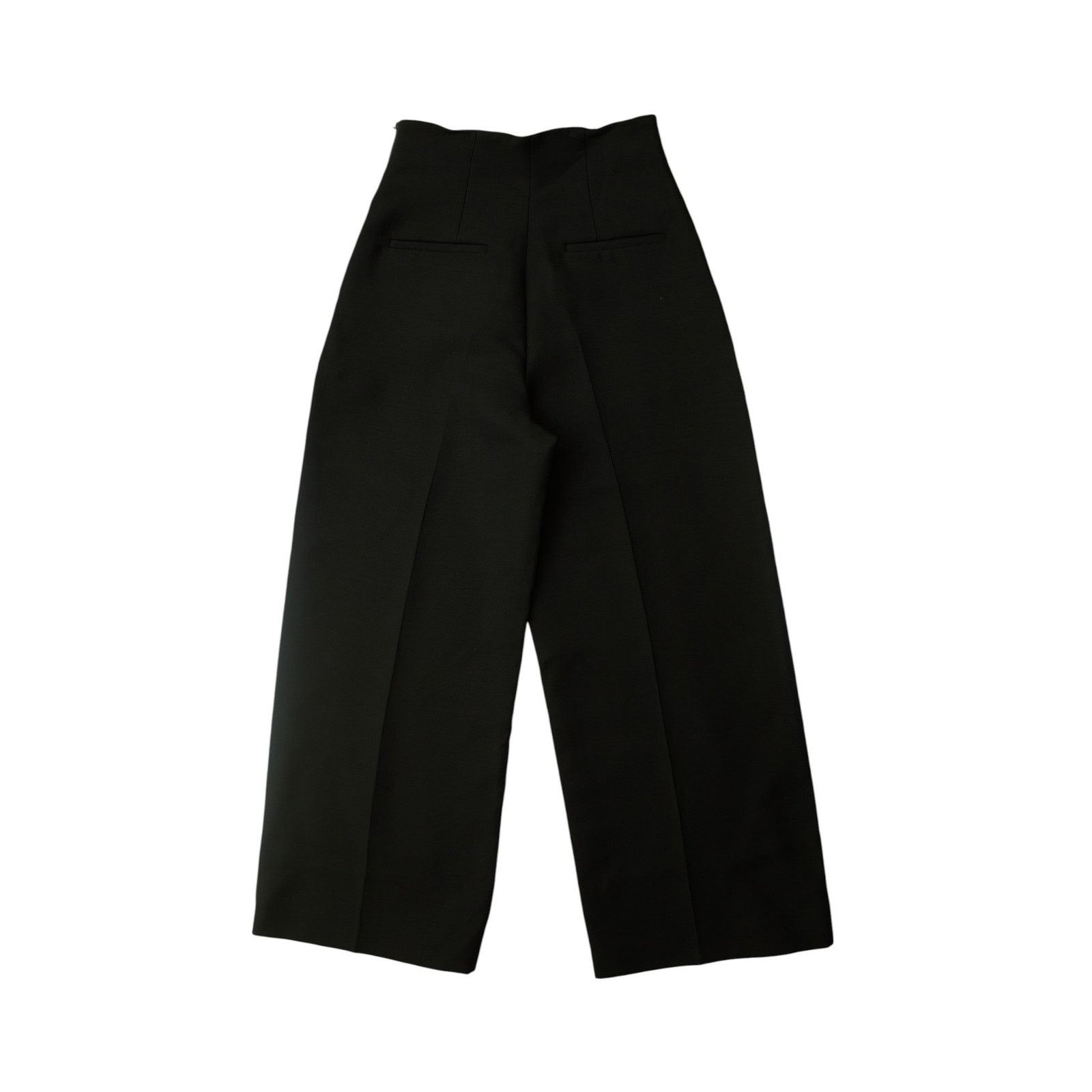 Fendi Black Wide Legged Trousers Size 26" / US 2 / IT 38 - 2 Thumbnail