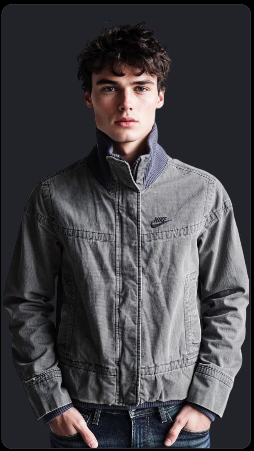Nike NIKE SMALL SWOOSH SUN FADED BOMBER JACKET Size US S / EU 44-46 / 1 - 1 Thumbnail