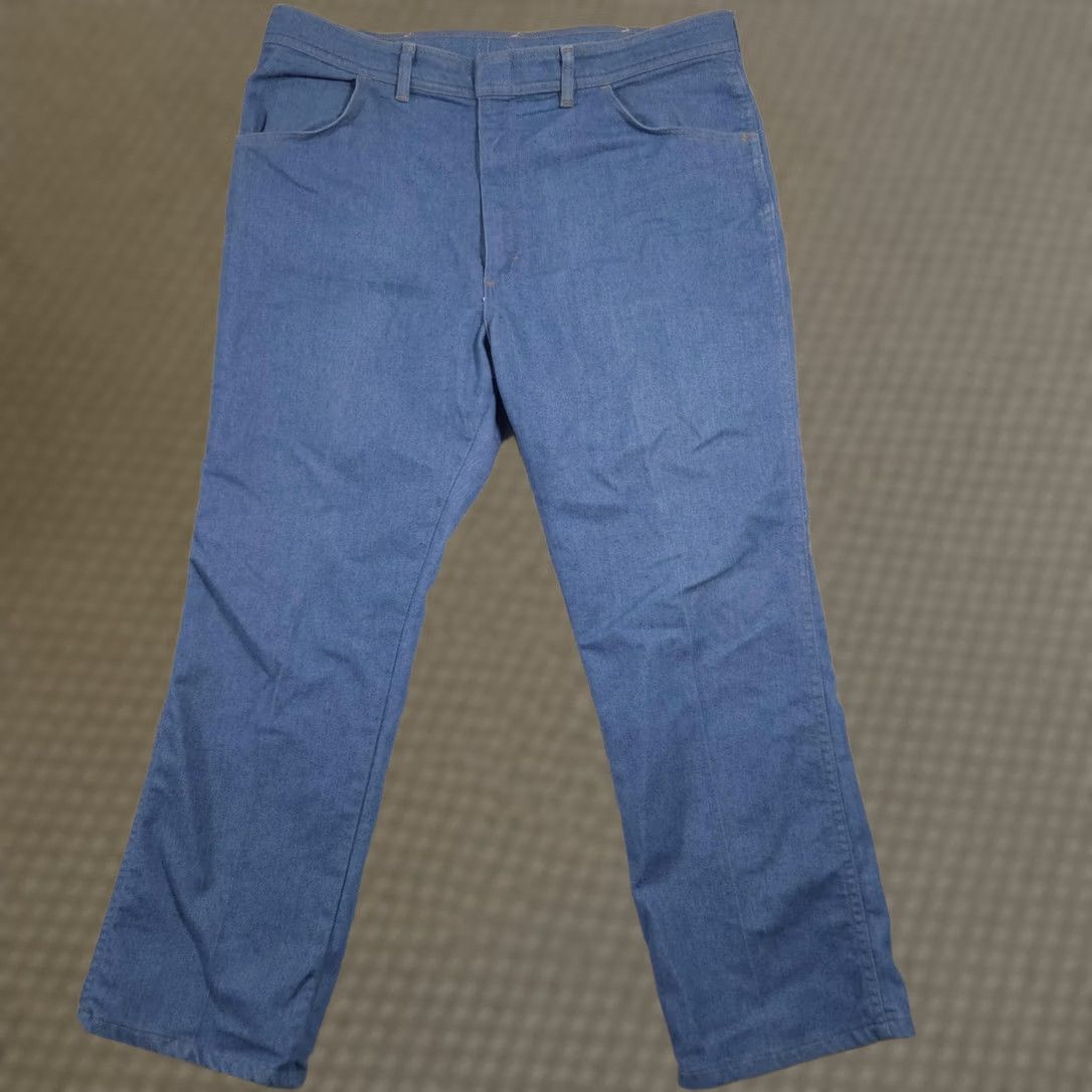 Wrangler Wrangler Jeans Mens 40x29 Blue Denim Straight Leg Regular Fit USA Made Pants Size US 40 / EU 56 - 1 Thumbnail
