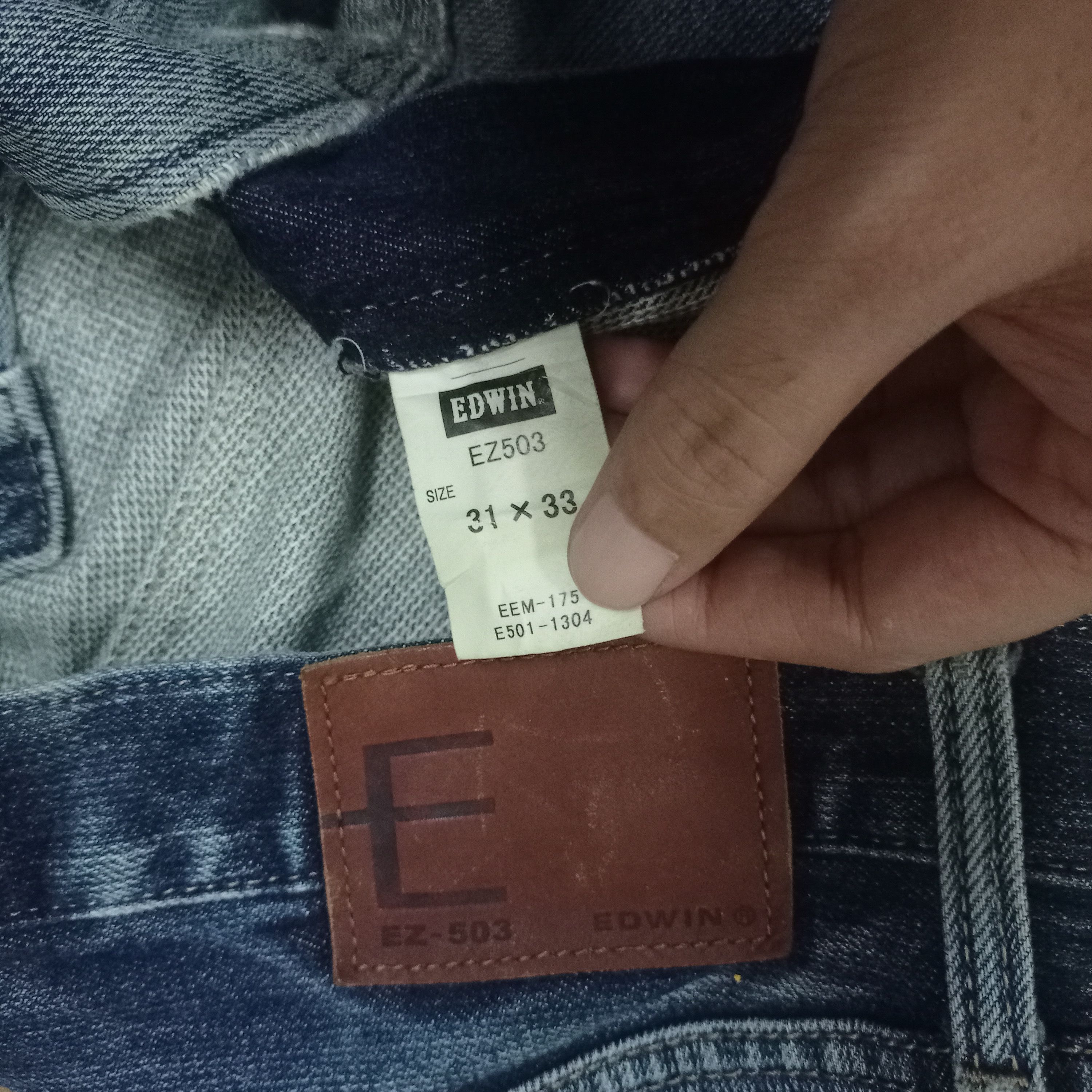 Edwin × Japanese Brand Vintage Japanese Edwin E-Function Blue Wash Baggy Jeans Size US 30 / EU 46 - 8 Thumbnail