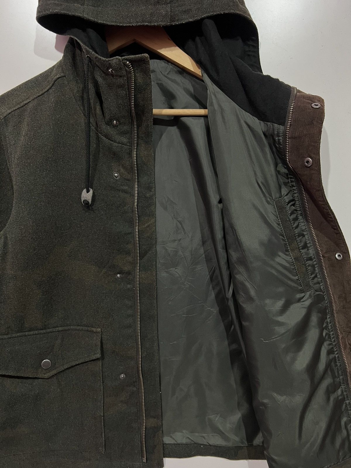 Global Work × Japanese Brand 🔥 VINTAGE GLOBAL WORK CAMO WOOL JACKET - L Size L / US 10 / IT 46 - 6 Thumbnail