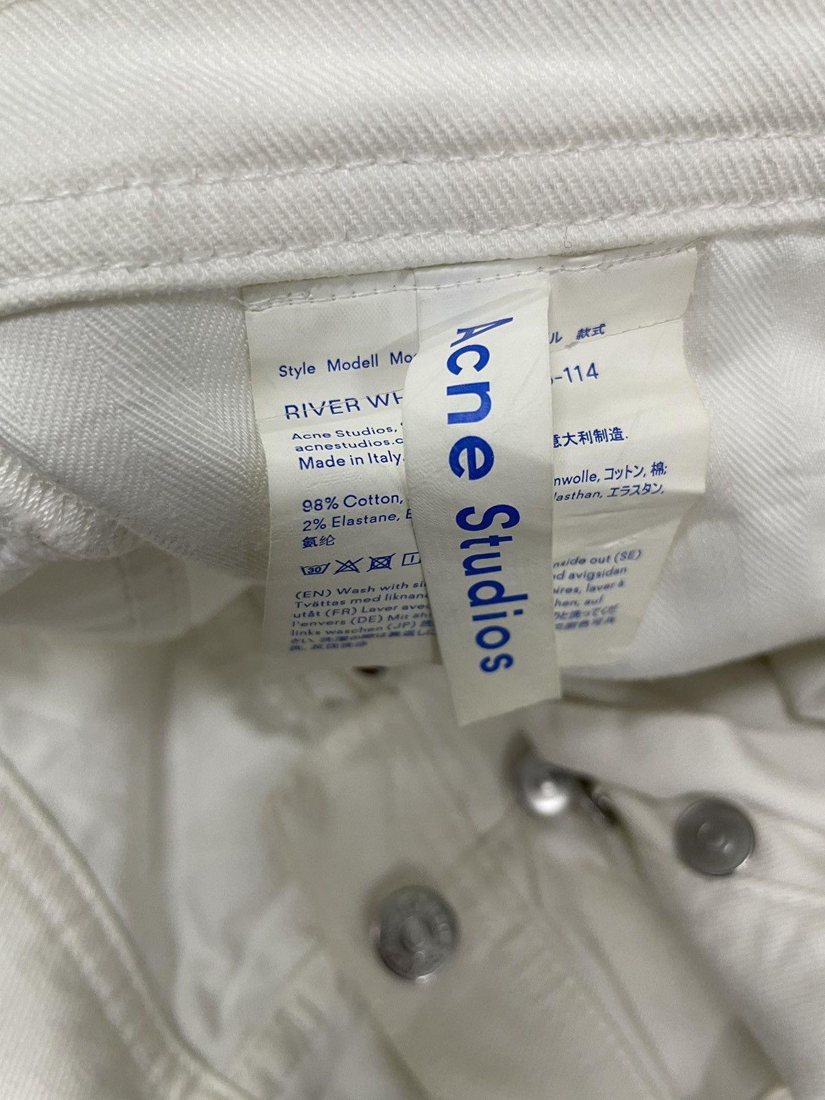 Acne Studios Acne Studios Bla Konst Offwhite Jeans Size US 32 / EU 48 - 9 Thumbnail