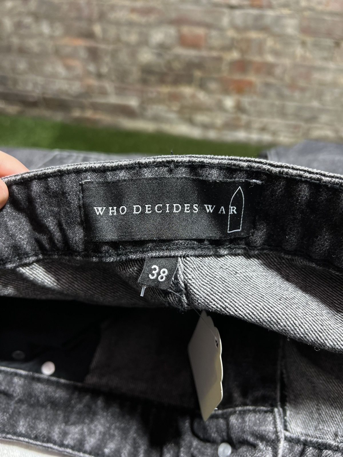 Who Decides War Who Decides War Side Patch Black Jeans Sz. 38 Size US 38 / EU 54 - 3 Thumbnail