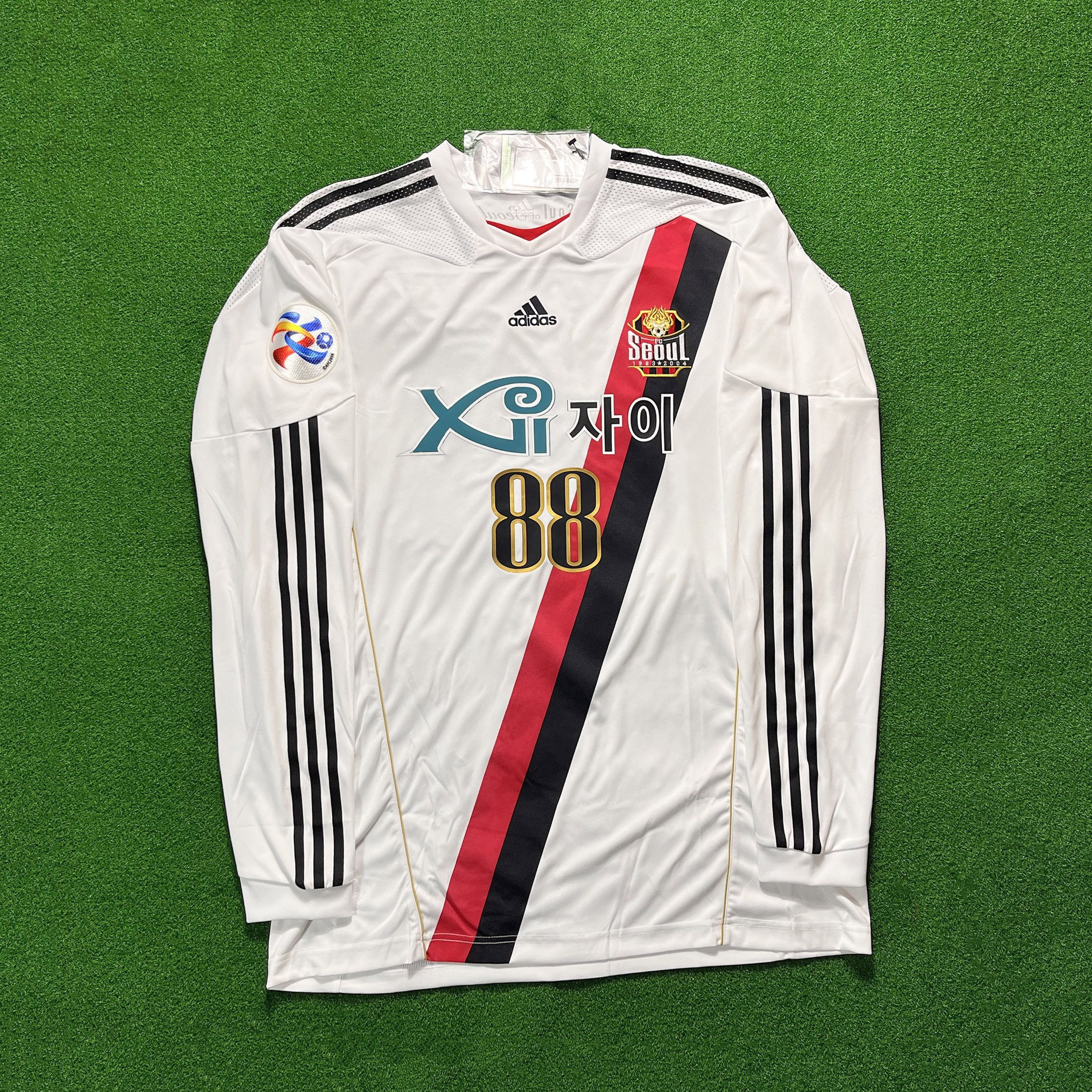 Adidas 2010 FC Seoul Away L/S Player Issue Football Shirt – Y2K Size US XL / EU 56 / 4 - 2 Thumbnail