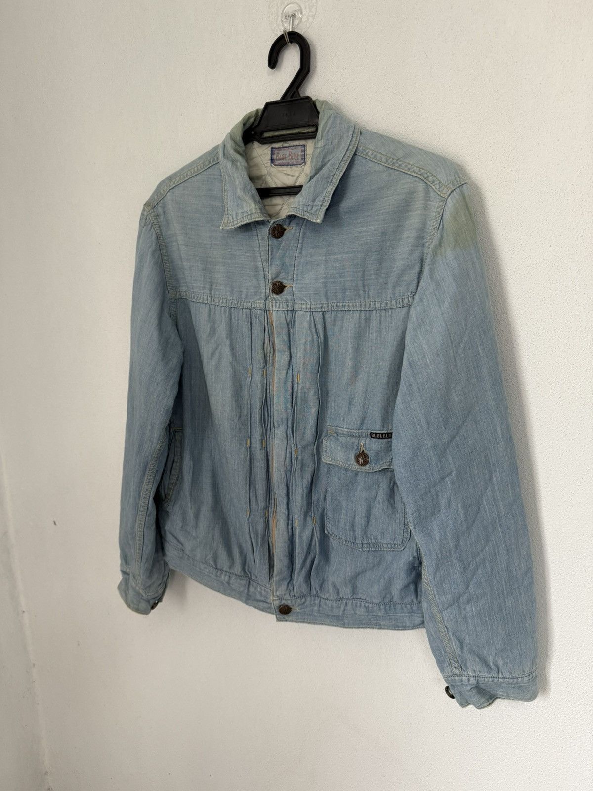 Blue Blue Japan JAPAN DISTRESS TYPE 1 SINGLE POCKET JACKET BLUE-BLUE Size US M / EU 48-50 / 2 - 3 Thumbnail