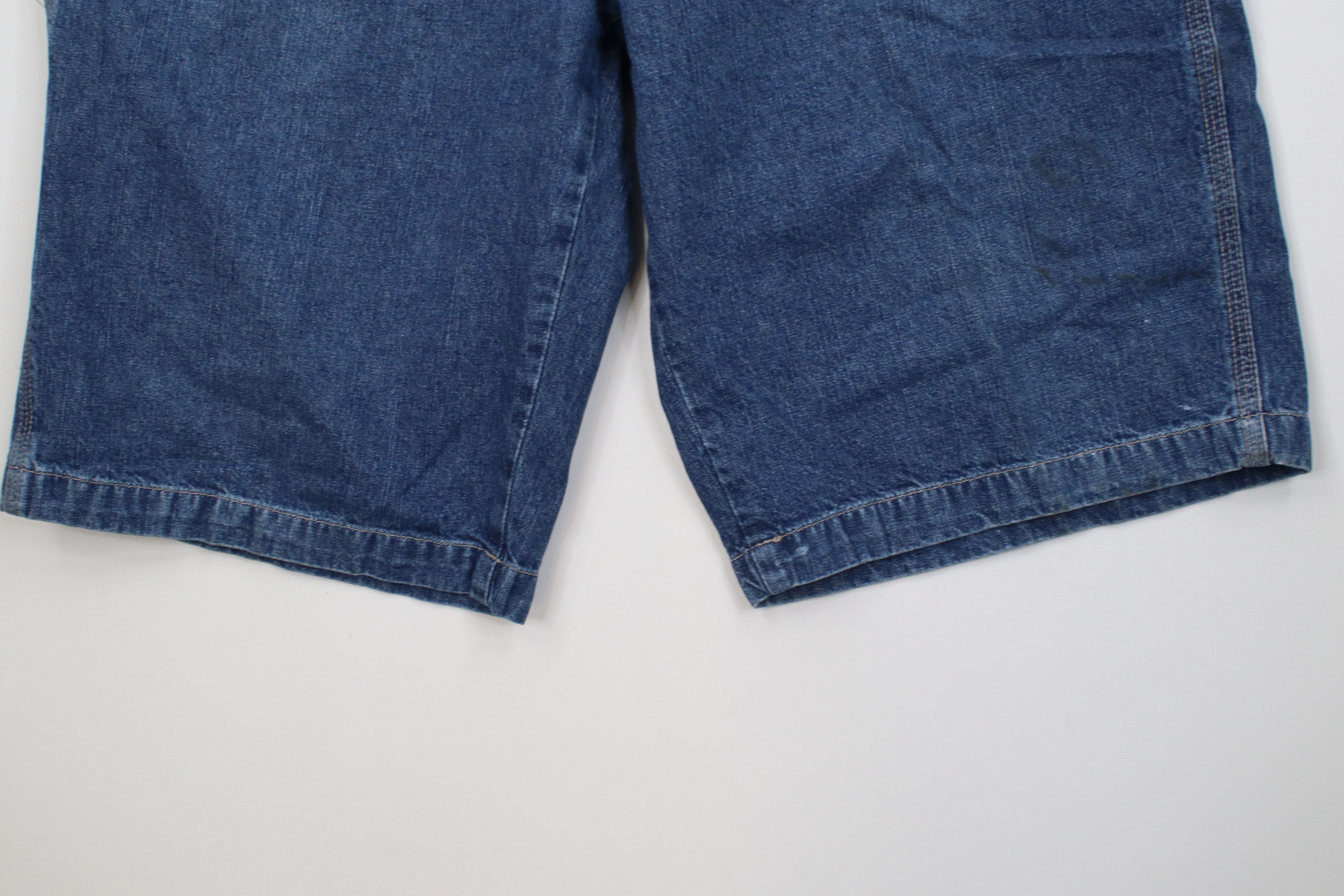 Vintage Vintage 90s Y2K Streetwear Dungaree Denim Jean Shorts Jorts Size US 34 / EU 50 - 4 Thumbnail