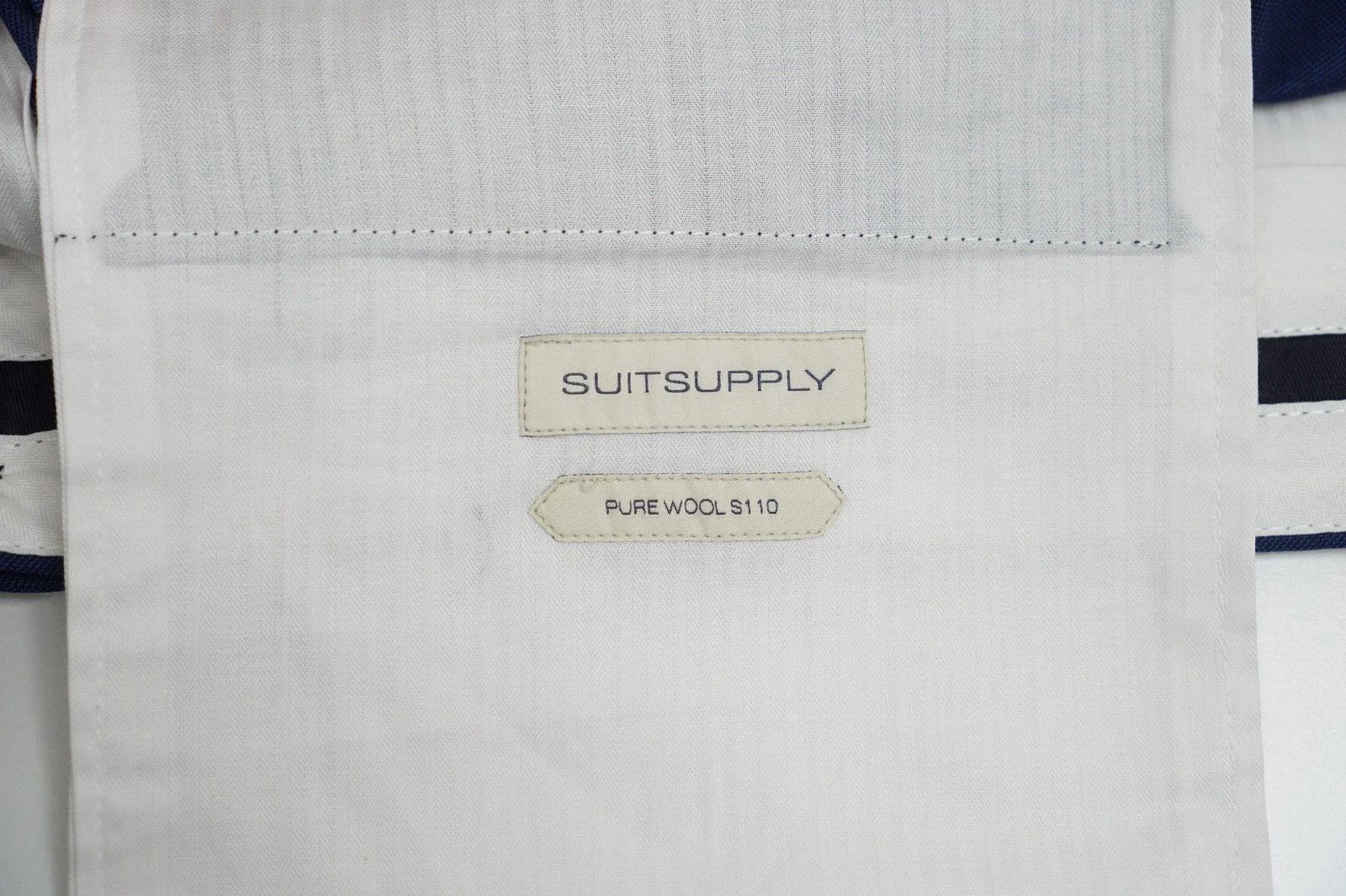 Suitsupply Men Suitsupply Suit Lazio Blue Vitale Barberis 110's US46L Size 46L - 5 Thumbnail