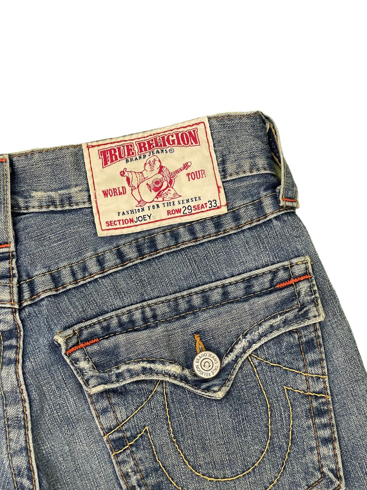 Japanese Brand Flare Jeans True Religion USA Distress Boot Cut 8🟦2 Size US 30 / EU 46 - 19 Thumbnail