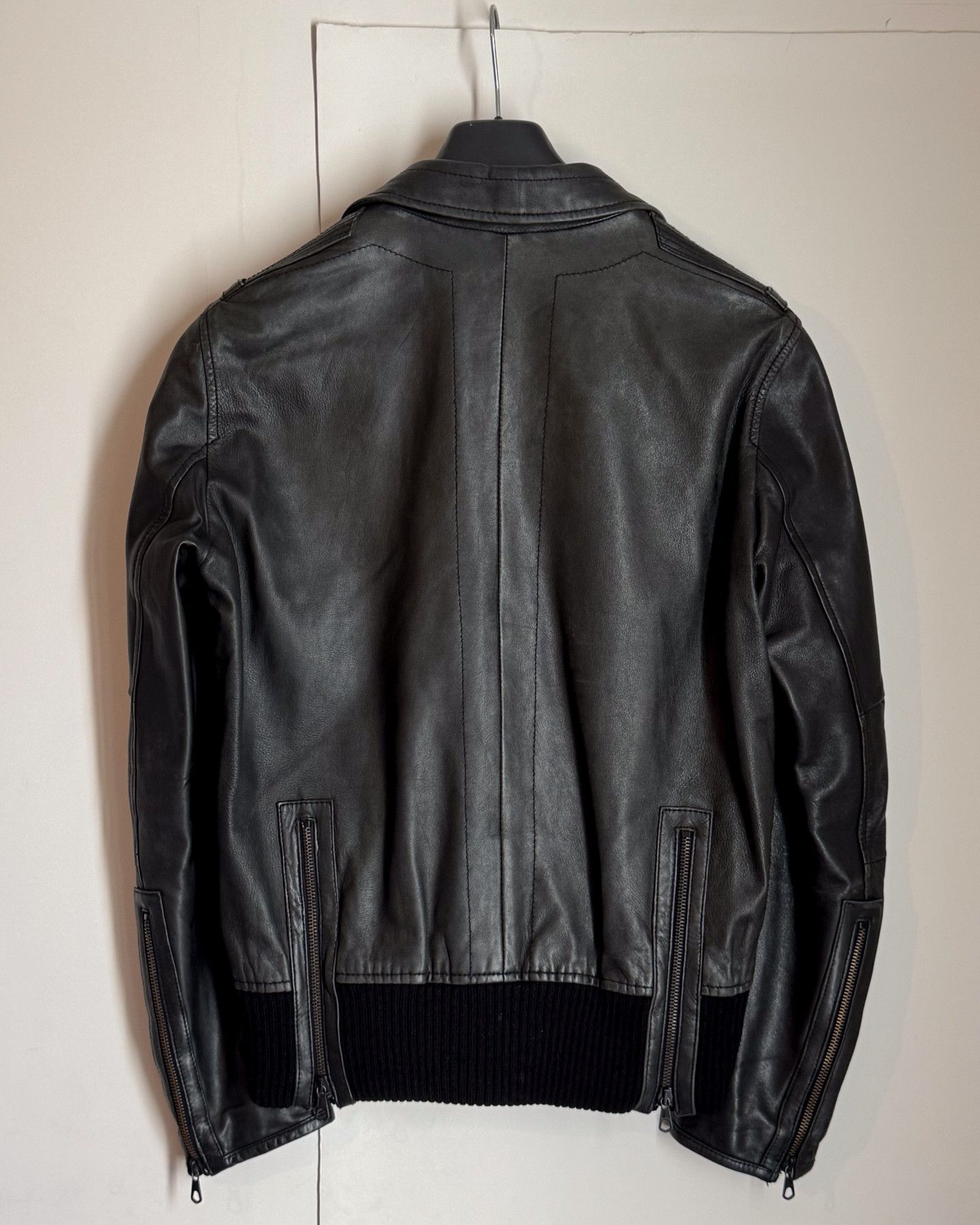 Reiss 2000's Reiss Leather Jacket Size US M / EU 48-50 / 2 - 2 Thumbnail
