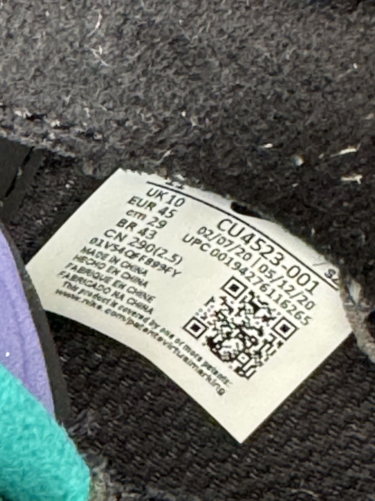 Jordan Brand Jordan 5 golf cleats. Black and purple. Nike. Leather outer. Size US 11 / EU 44 - 9 Thumbnail