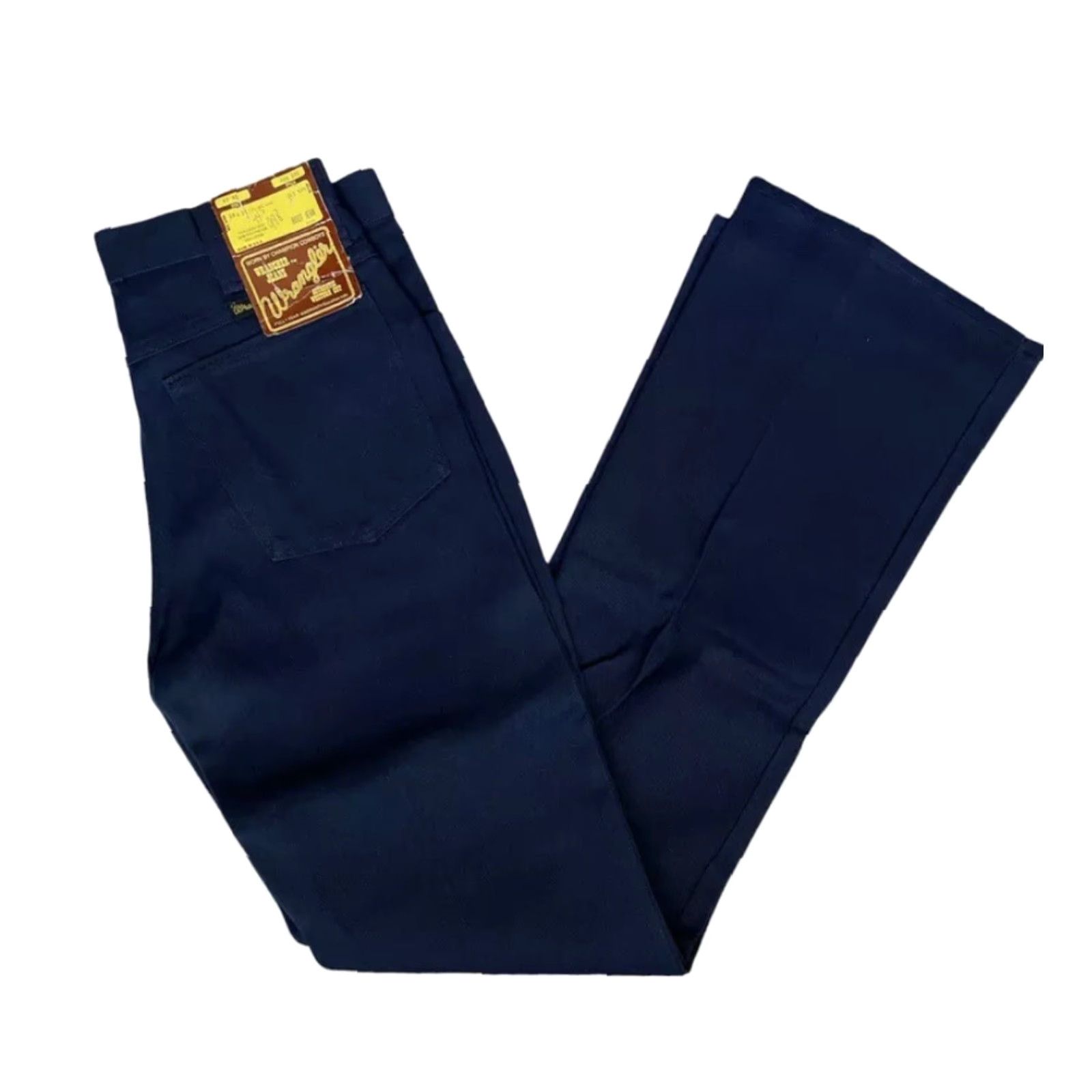 Wrangler VINTAGE Wrangler Jeans Bootcut 28x32 Navy Deadstock NWT USA 80s Mens Jeans Size US 28 / EU 44 - 2 Thumbnail