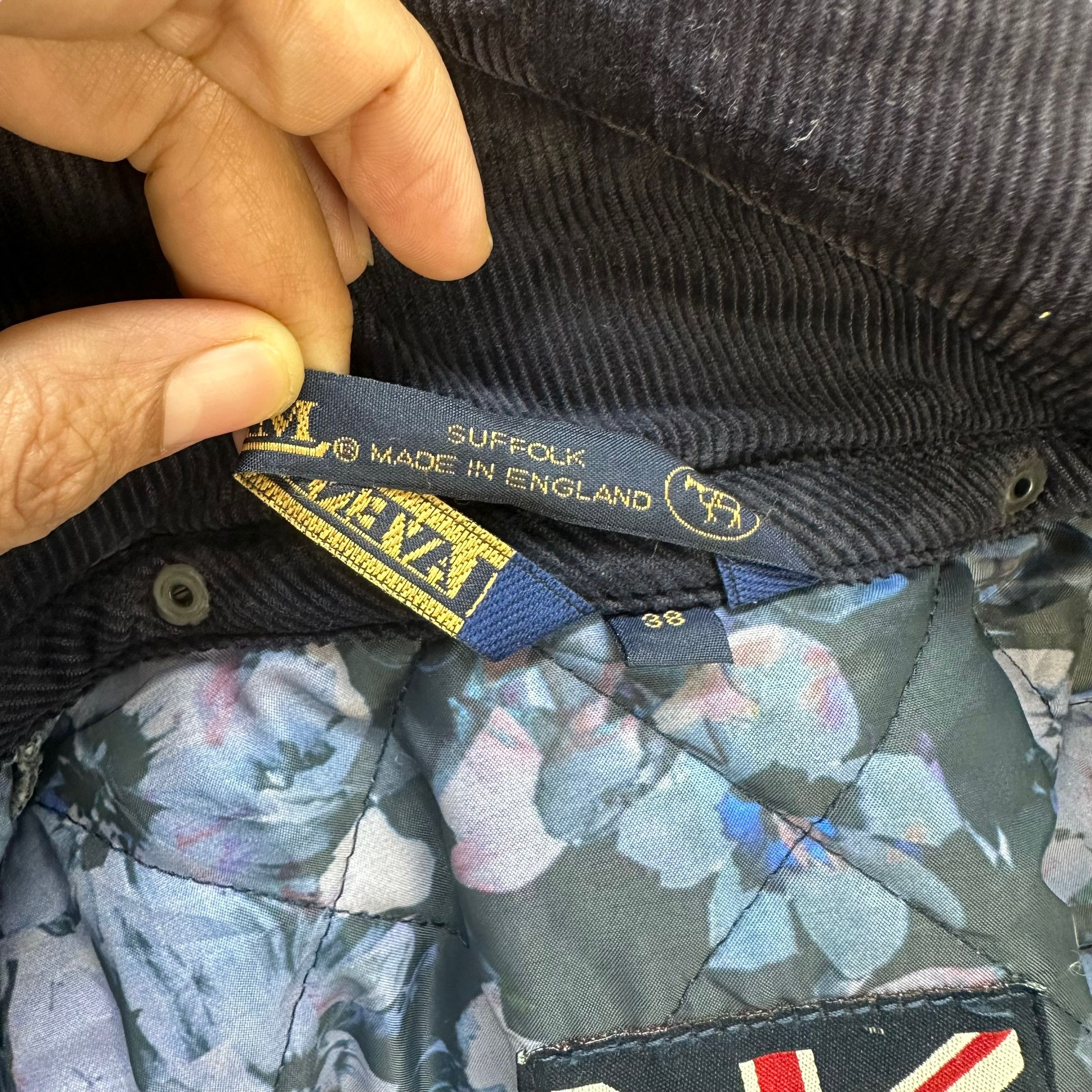 LAVENHAM X PAUL SMITH BLUE QUILTED JACKET #7647-160