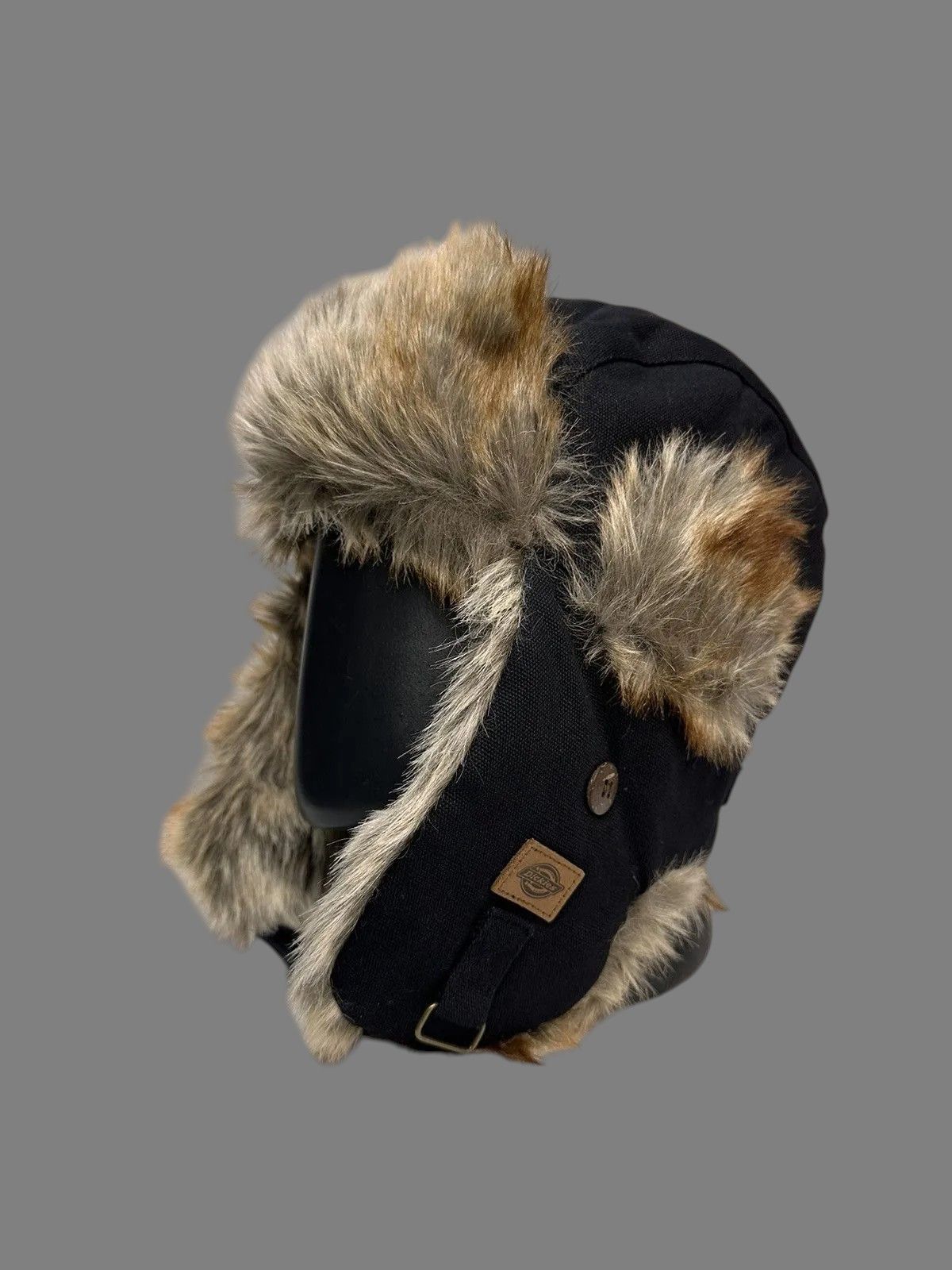 Le Grande Bleu (L.G.B.) Y2K Dickies Retro Black Trapper Hat Faux Fur Vintage Size ONE SIZE - 1 Thumbnail
