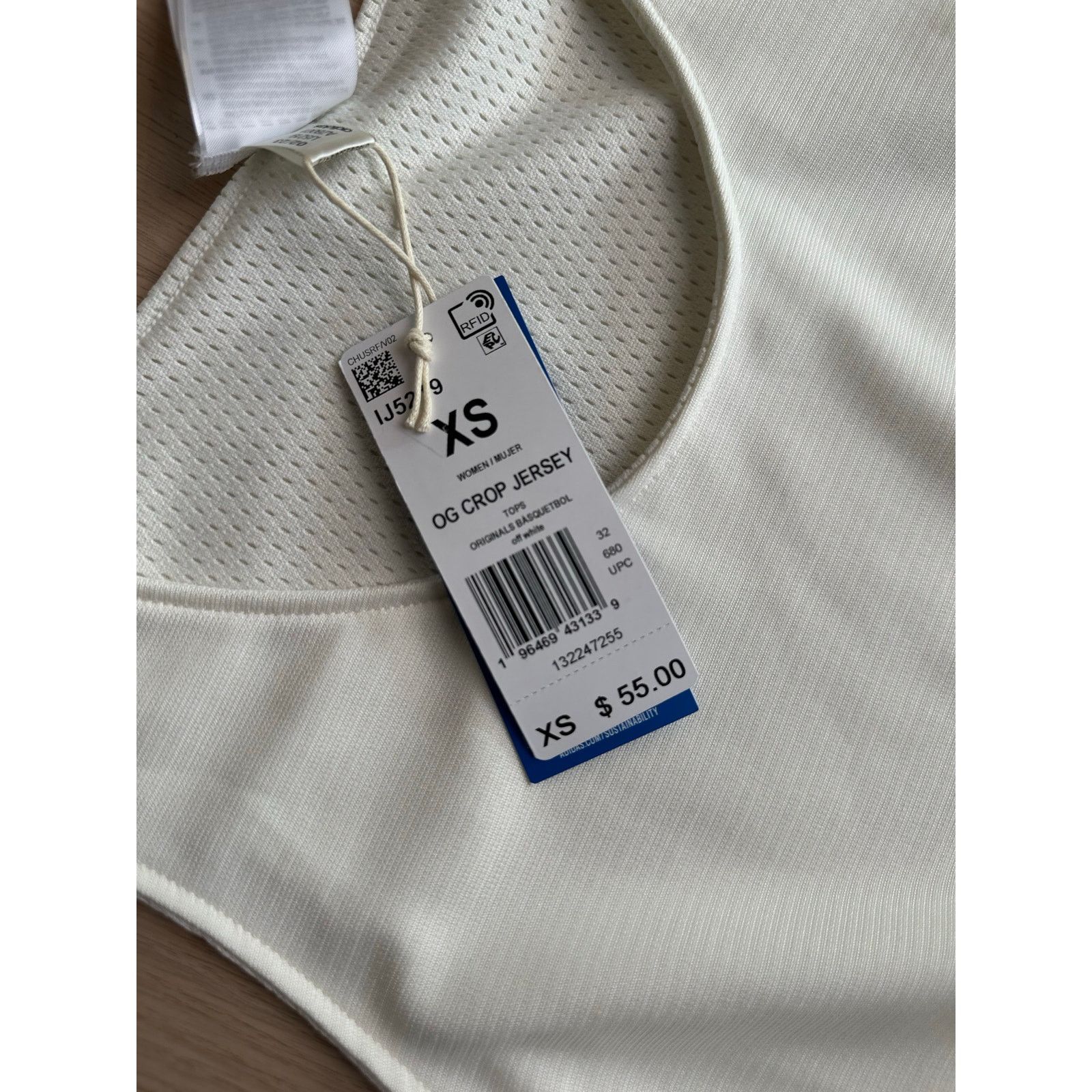 Adidas Adidas White Cropped Tanktop - Size XS - New Size XS / US 0-2 / IT 36-38 - 3 Thumbnail