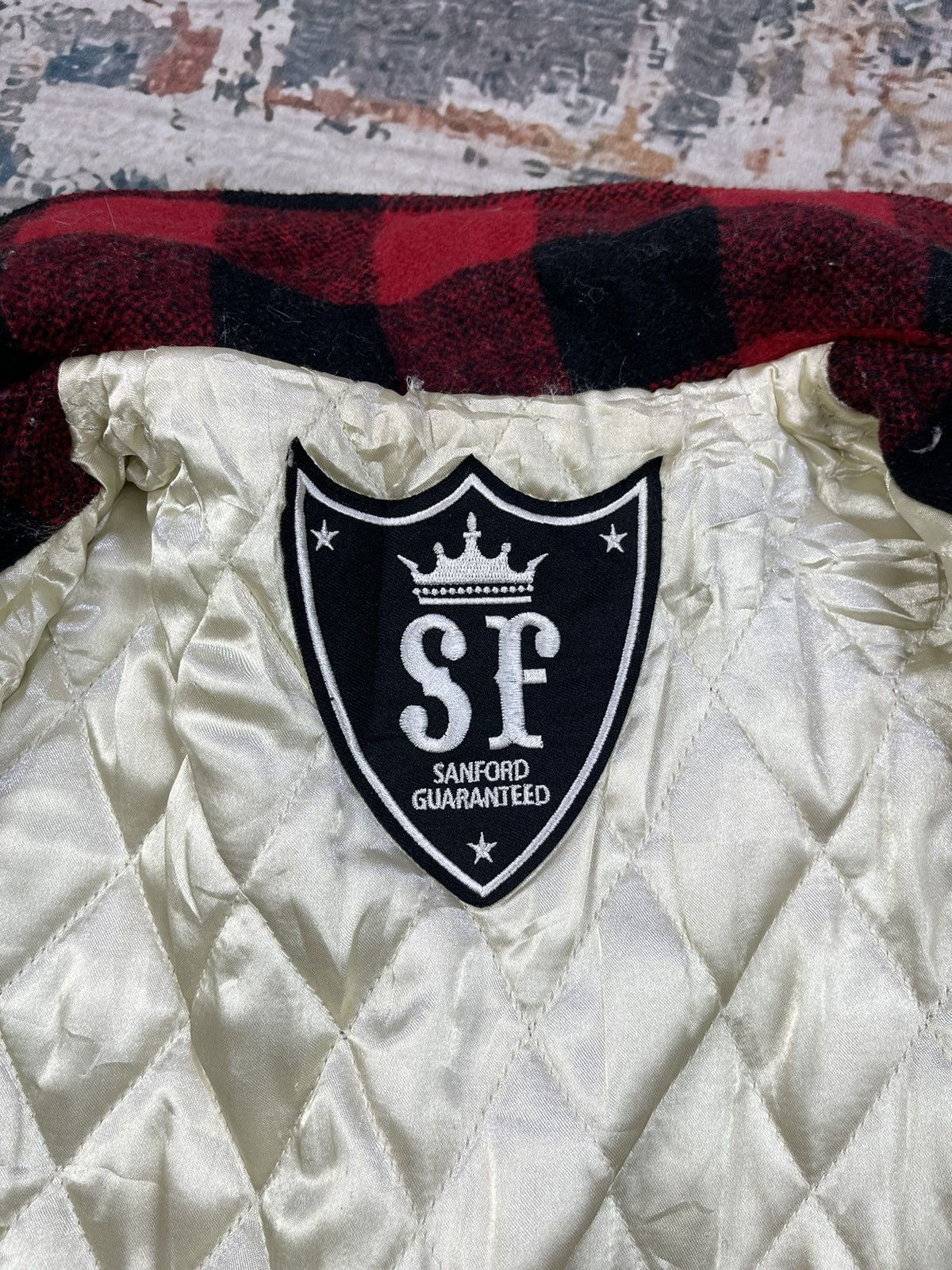 Japanese Brand SF Sanford Guaranteed Red Checkered Plaid Jacket Size US S / EU 44-46 / 1 - 14 Thumbnail