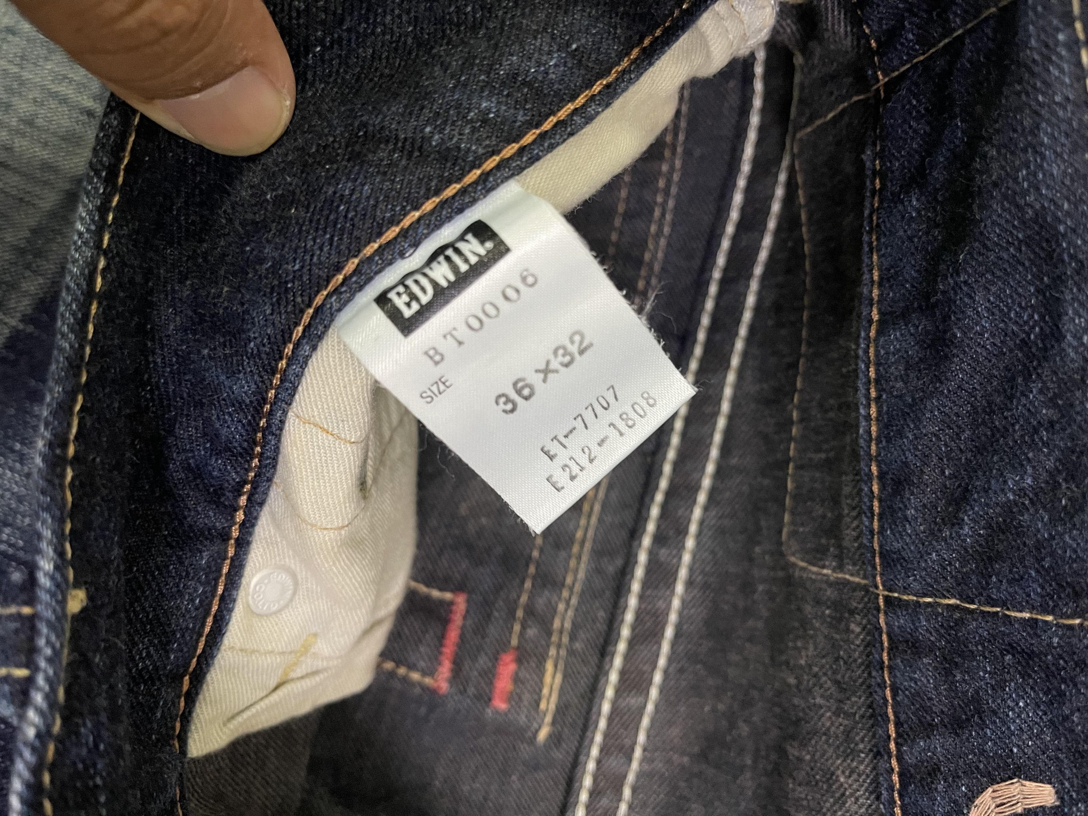 Edwin Edwin Blue Trip Slim Straight Denim Jeans Size US 36 / EU 52 - 6 Thumbnail