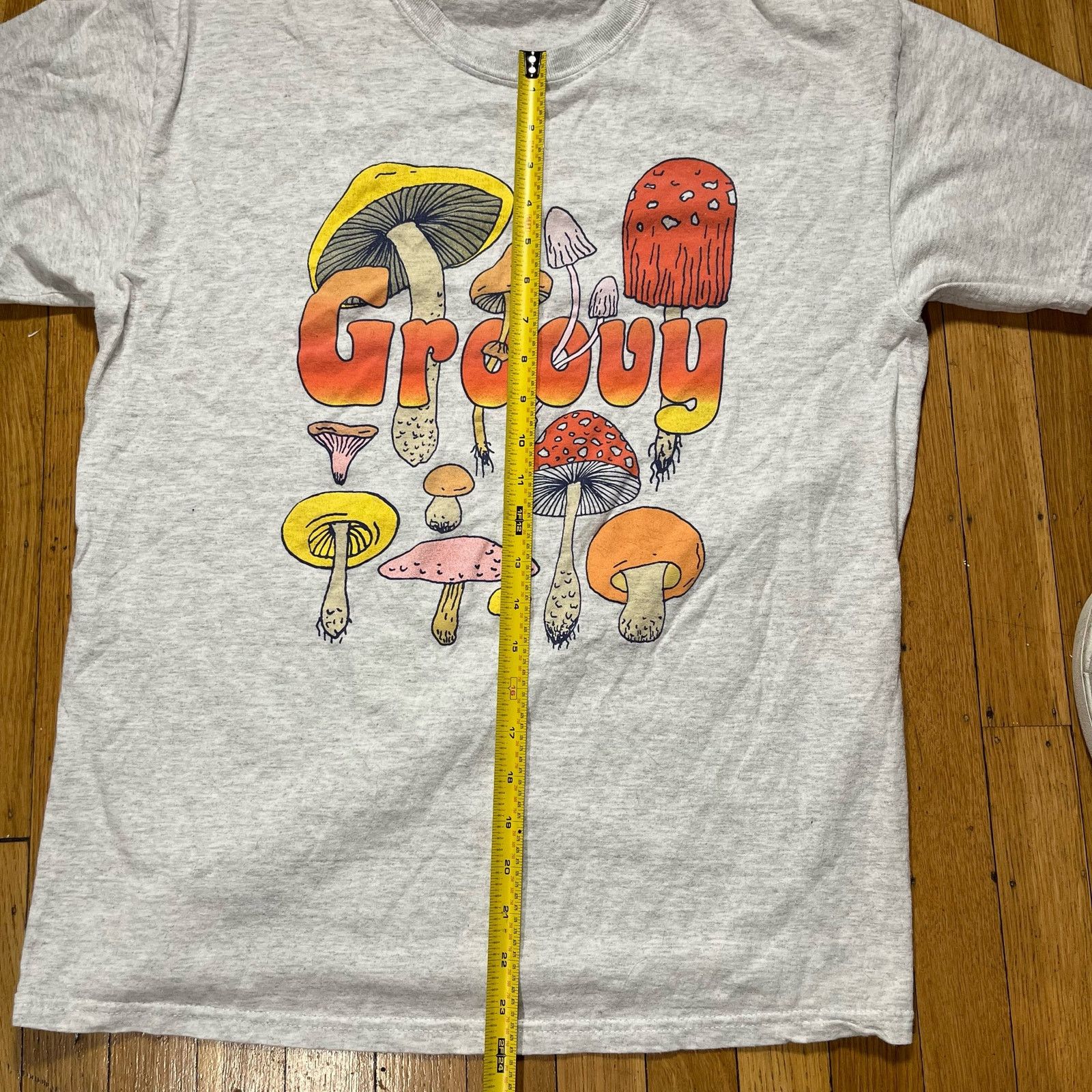 Vintage Vintage Trippy Mushrooms Fungi Psychedelic Grey T Shirt Size US M / EU 48-50 / 2 - 4 Thumbnail