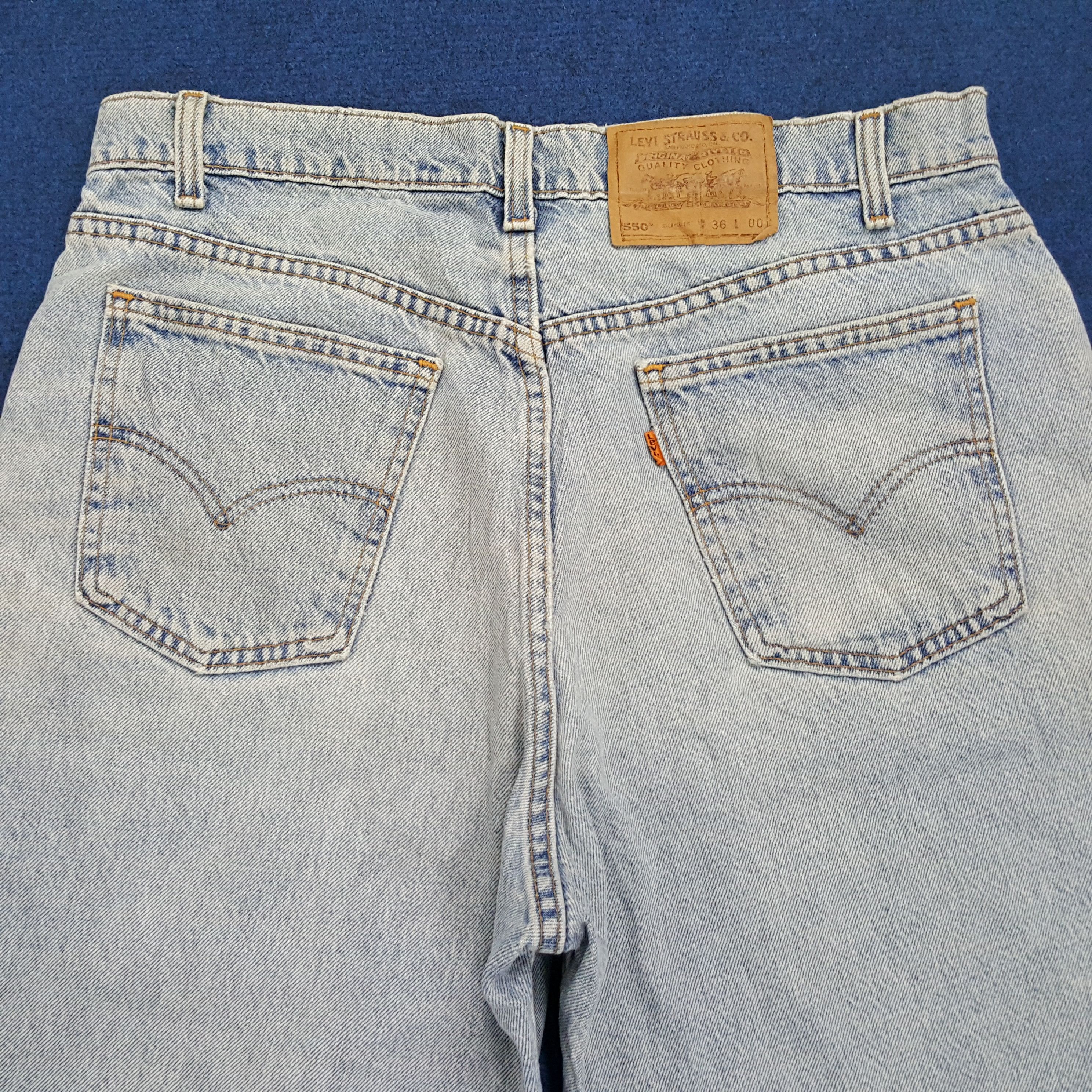 Levi's × Vintage Vintage Levi's 550 Short Denim Jeans Size US 34 / EU 50 - 2 Thumbnail