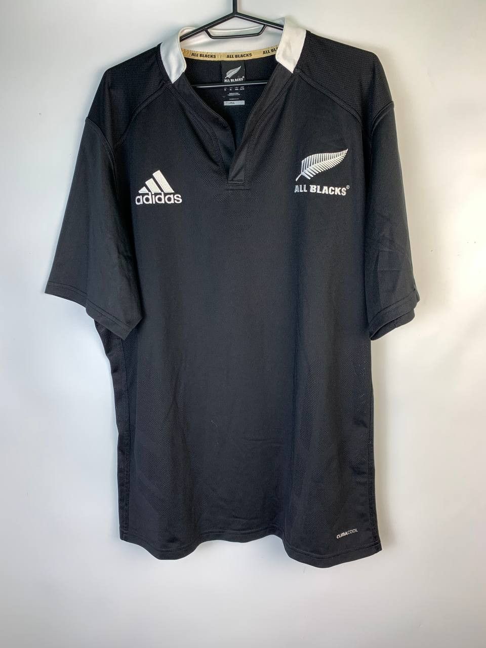 Adidas NEW ZEALAND 2011 2012 HOME JERSEY RUGBY ALL BLACKS SHIRT Size US XL / EU 56 / 4 - 1 Thumbnail