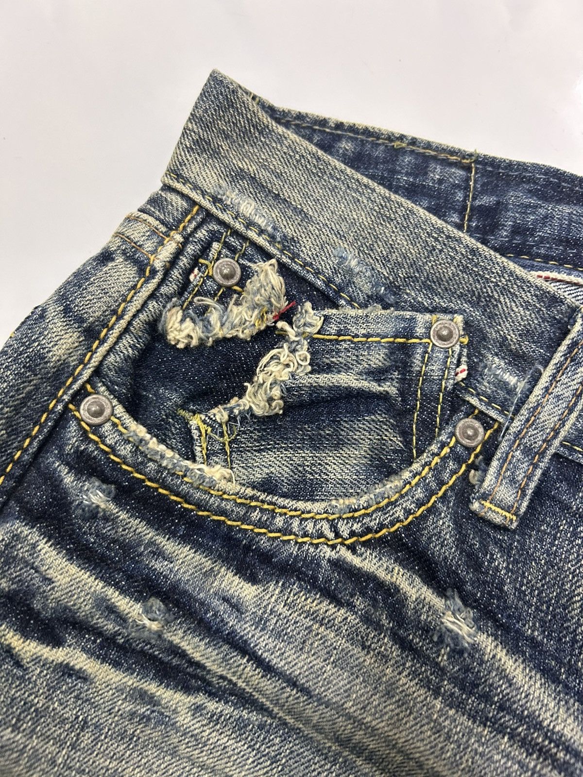 Japanese Brand Vintage Japanese Sweetcamel Distressed Selvedge Women Jeans Size US 29 - 14 Thumbnail