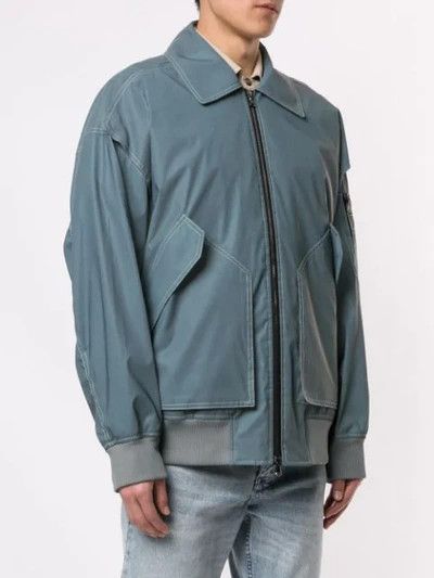 Wooyoungmi Contrast Plaid Bomber Jacket Size US M / EU 48-50 / 2 - 2 Thumbnail