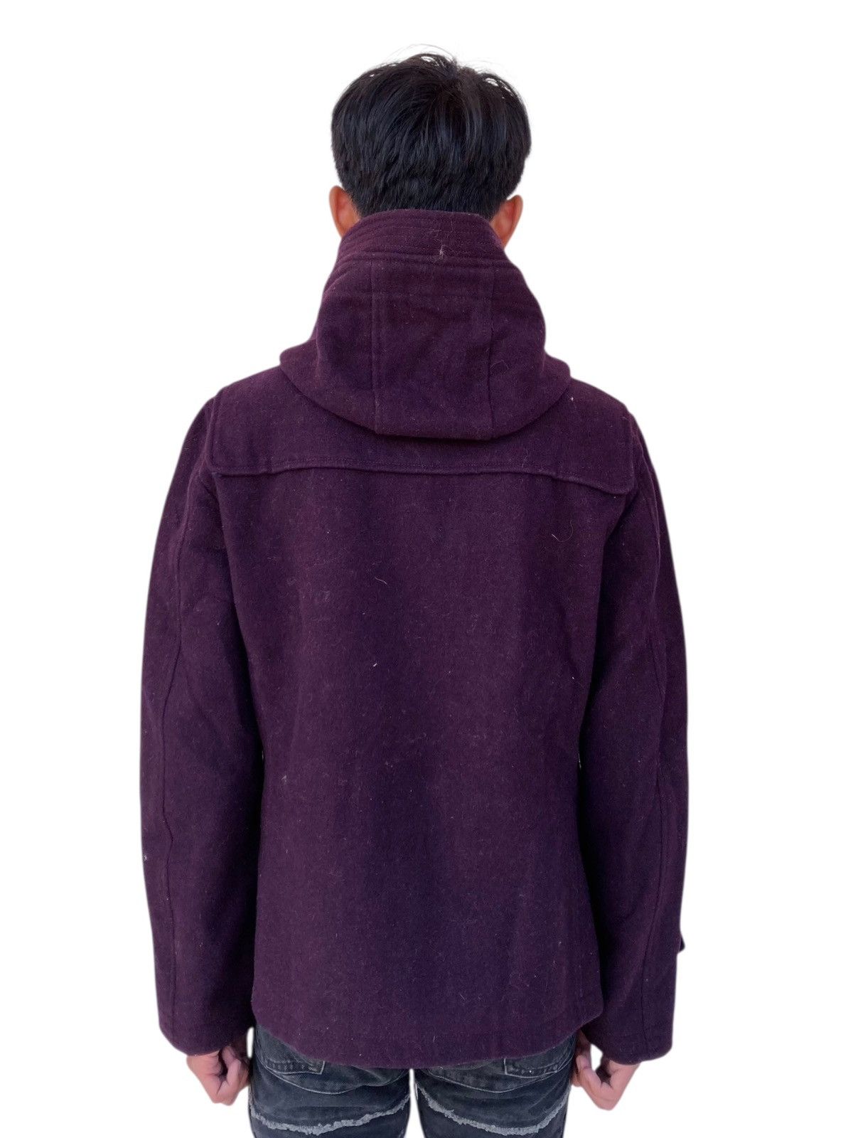 14th Addiction 2000s Tornado Mart - Red Wine Horn Button Wool Jacket Size US M / EU 48-50 / 2 - 3 Thumbnail