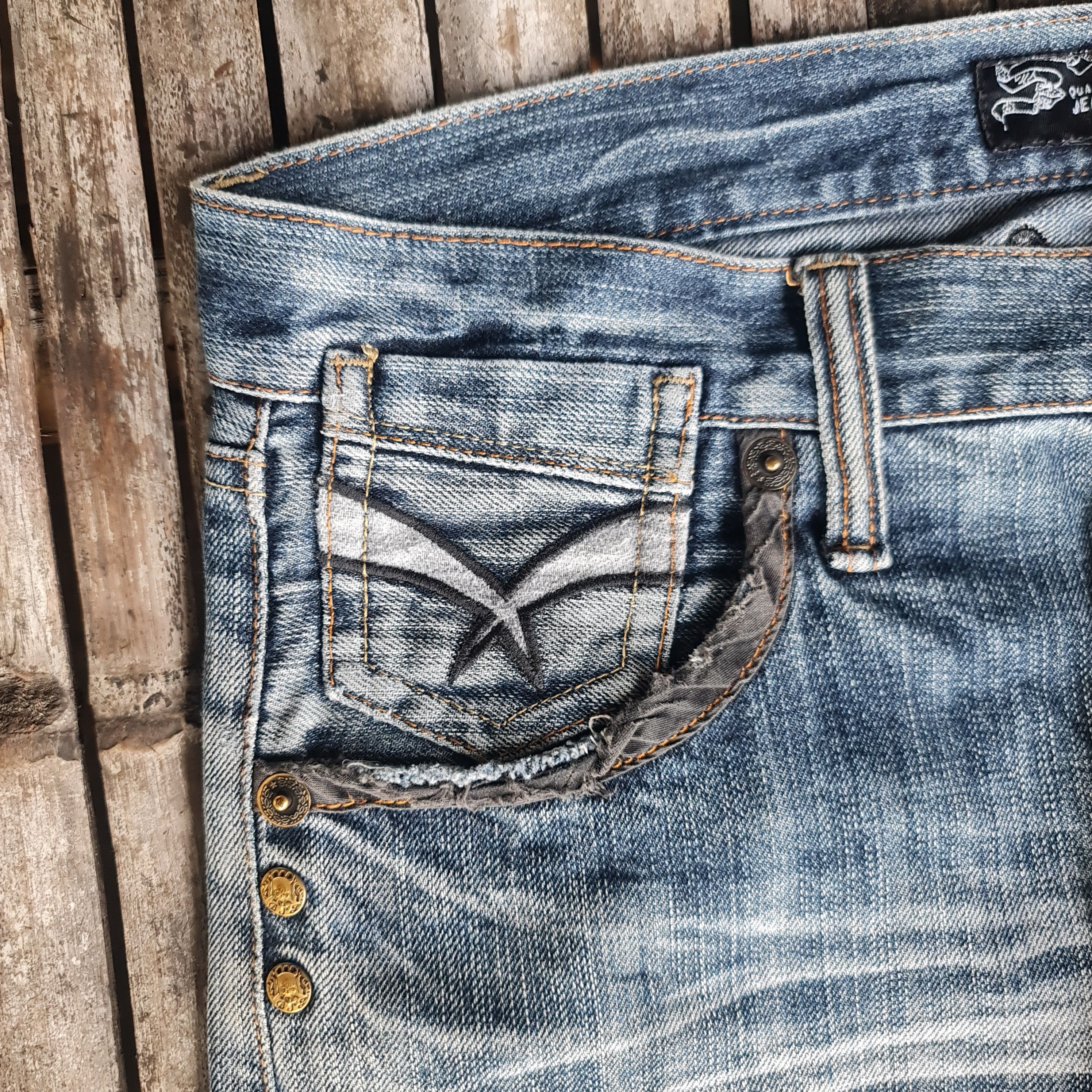 Japanese Brand Vintage Oririn embroidery logo jeans j0001 Size US 34 / EU 50 - 5 Thumbnail