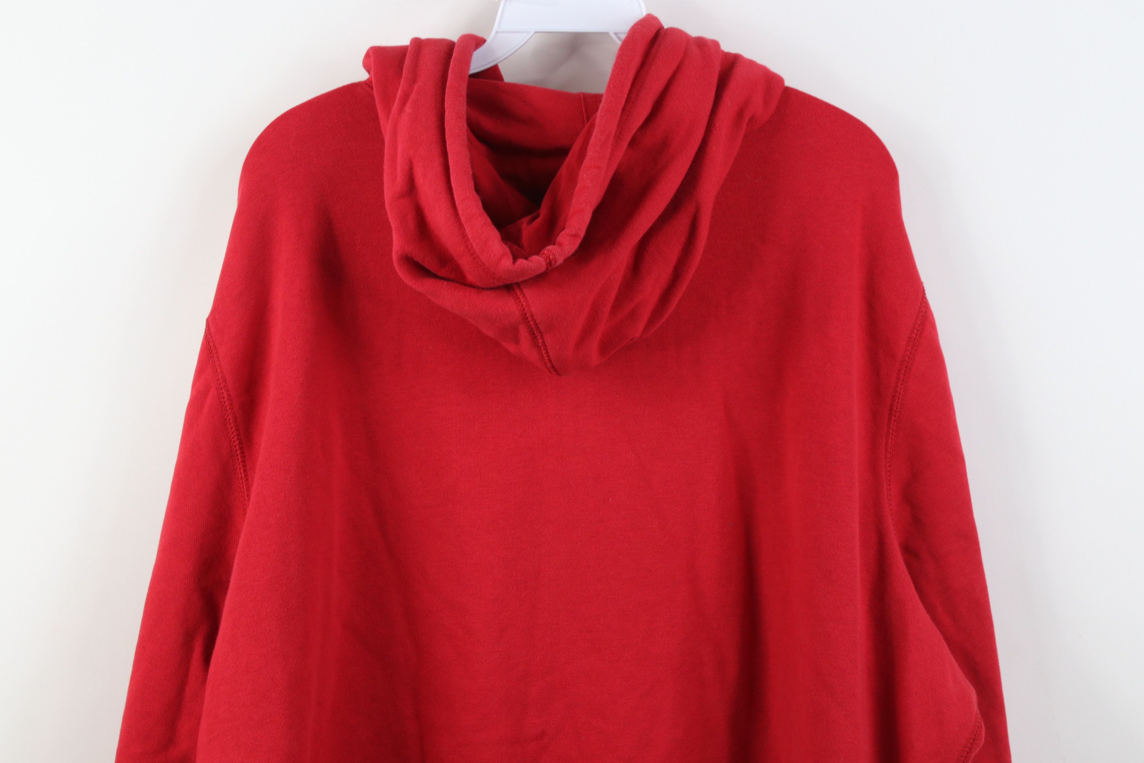 Nike Vintage Y2K Nike Scott Mini Swoosh Hoodie Sweatshirt Red Size US XXL / EU 58 / 5 - 12 Thumbnail