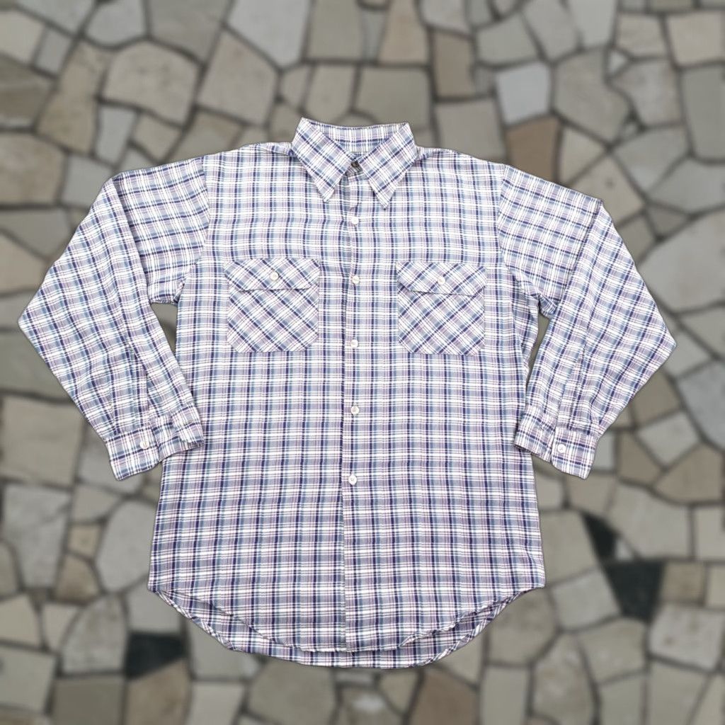 Vintage VINTAGE Big Mac Shirt Mens M Blue White Plaid JC Penney Button Up 80s Shirt Mens Blue White Plaid JC Penney Button Up 80s Size US M / EU 48-50 / 2 - 1 Thumbnail