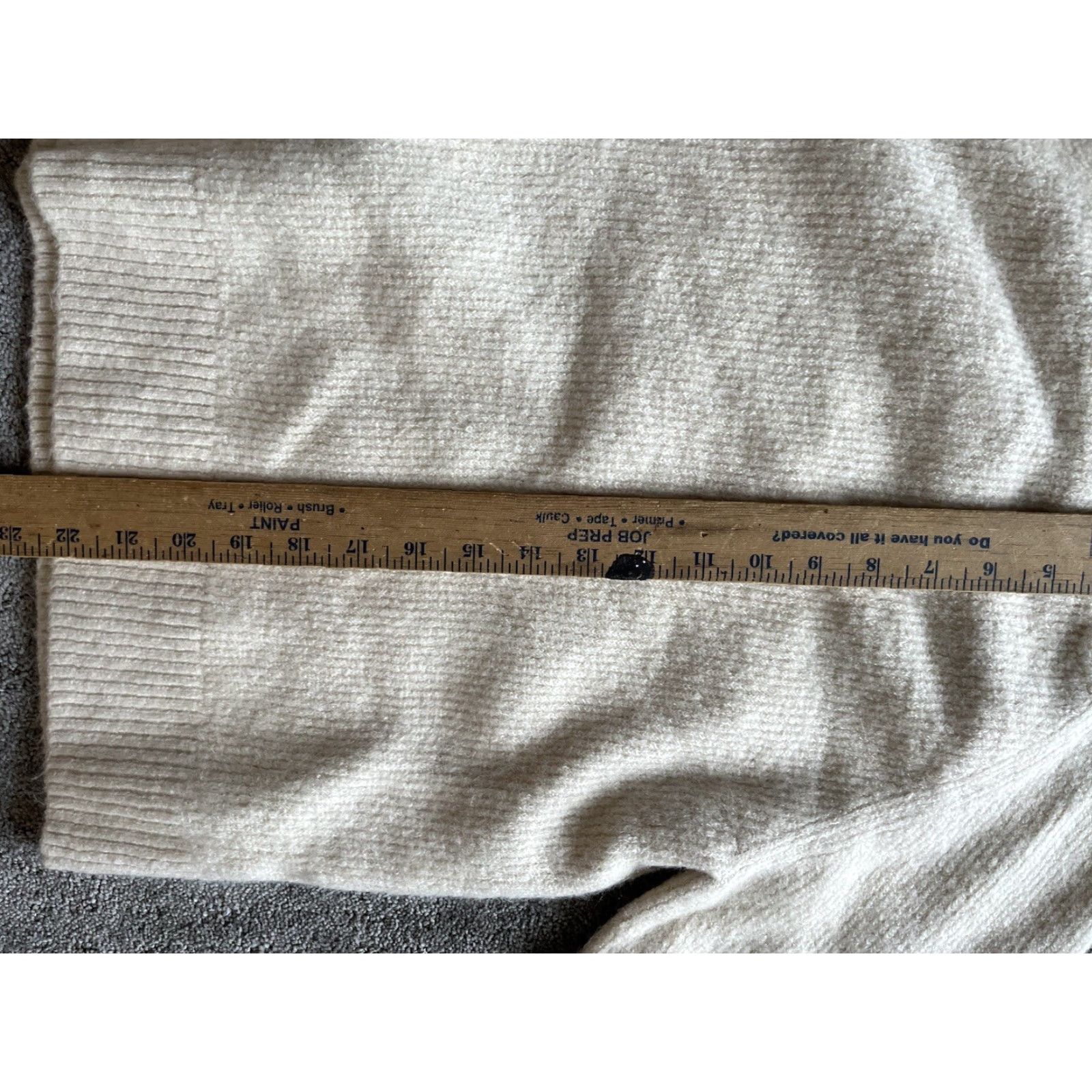 Gap Gap Pullover Sweater - Wool Blend Knit - Women - XS - Ivory - Crew Neck - Long Sleeve - Raglan - All Seasons - Casual - Regular Fit - Gap Brand Size XS / US 0-2 / IT 36-38 - 5 Thumbnail