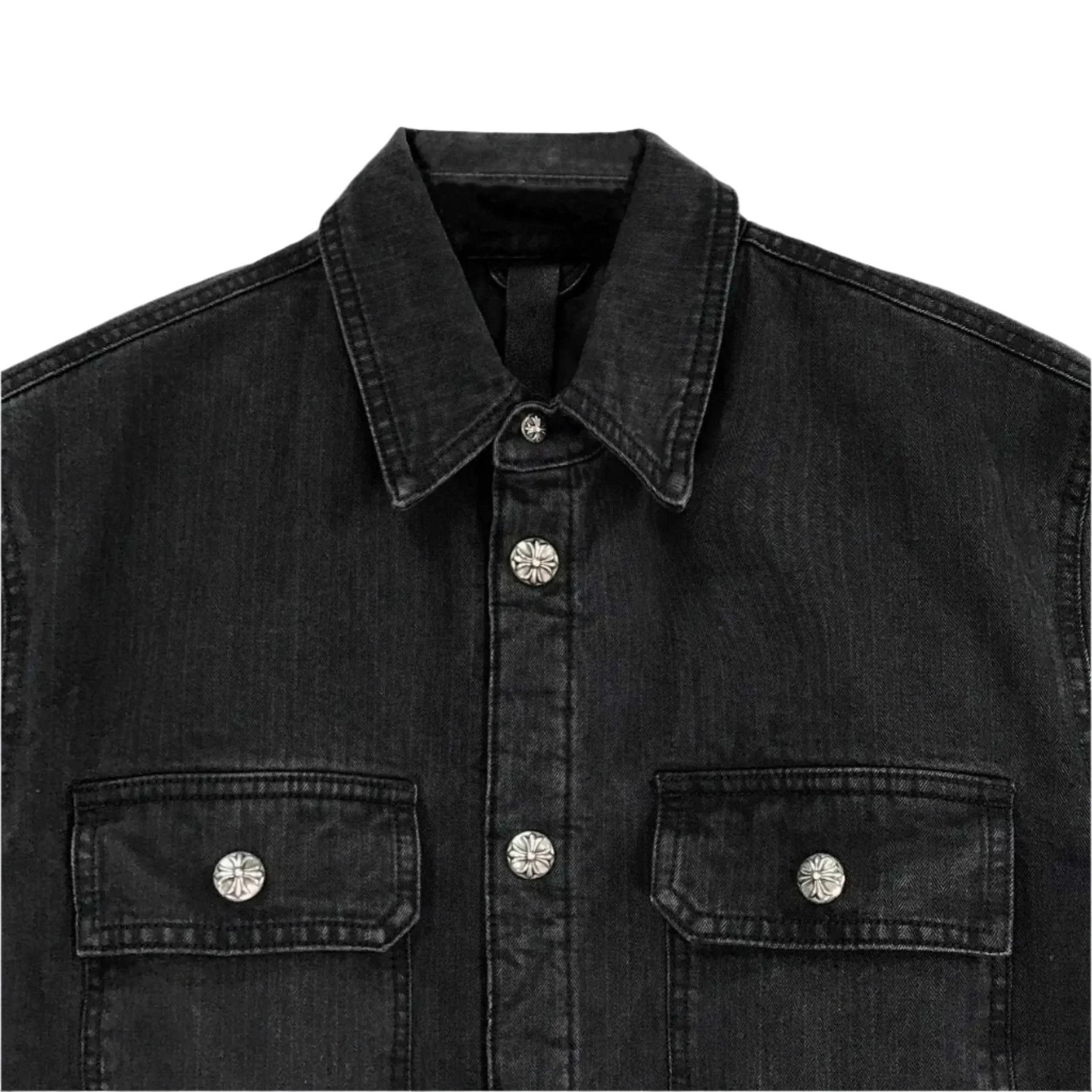 Chrome Hearts Chrome Hearts Black Washed Quilted Work Dog Jacket Size US M / EU 48-50 / 2 - 3 Thumbnail