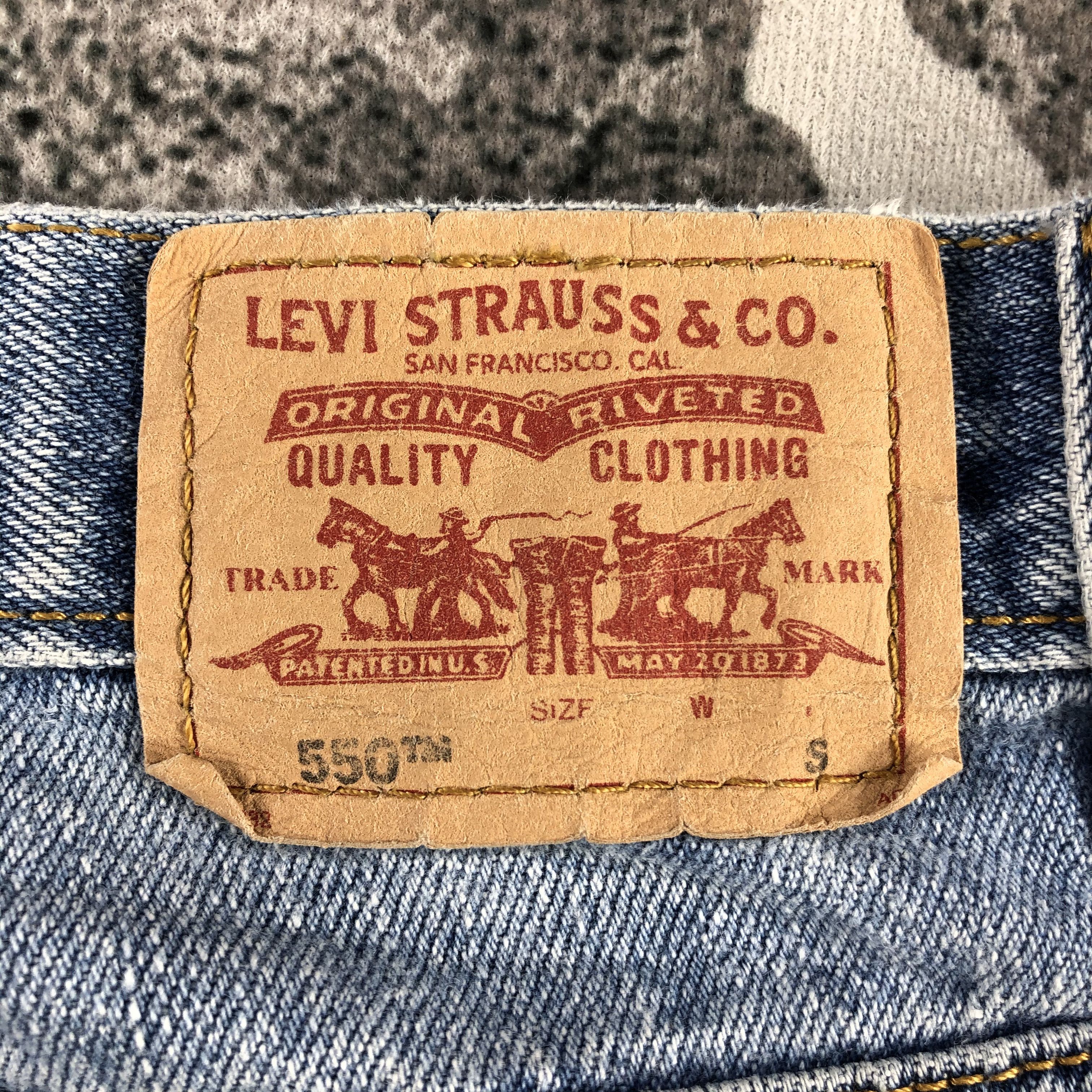Levi's Vintage Levis 550 Jeans Faded Blue Denim KJ847 Size 33" - 5 Thumbnail