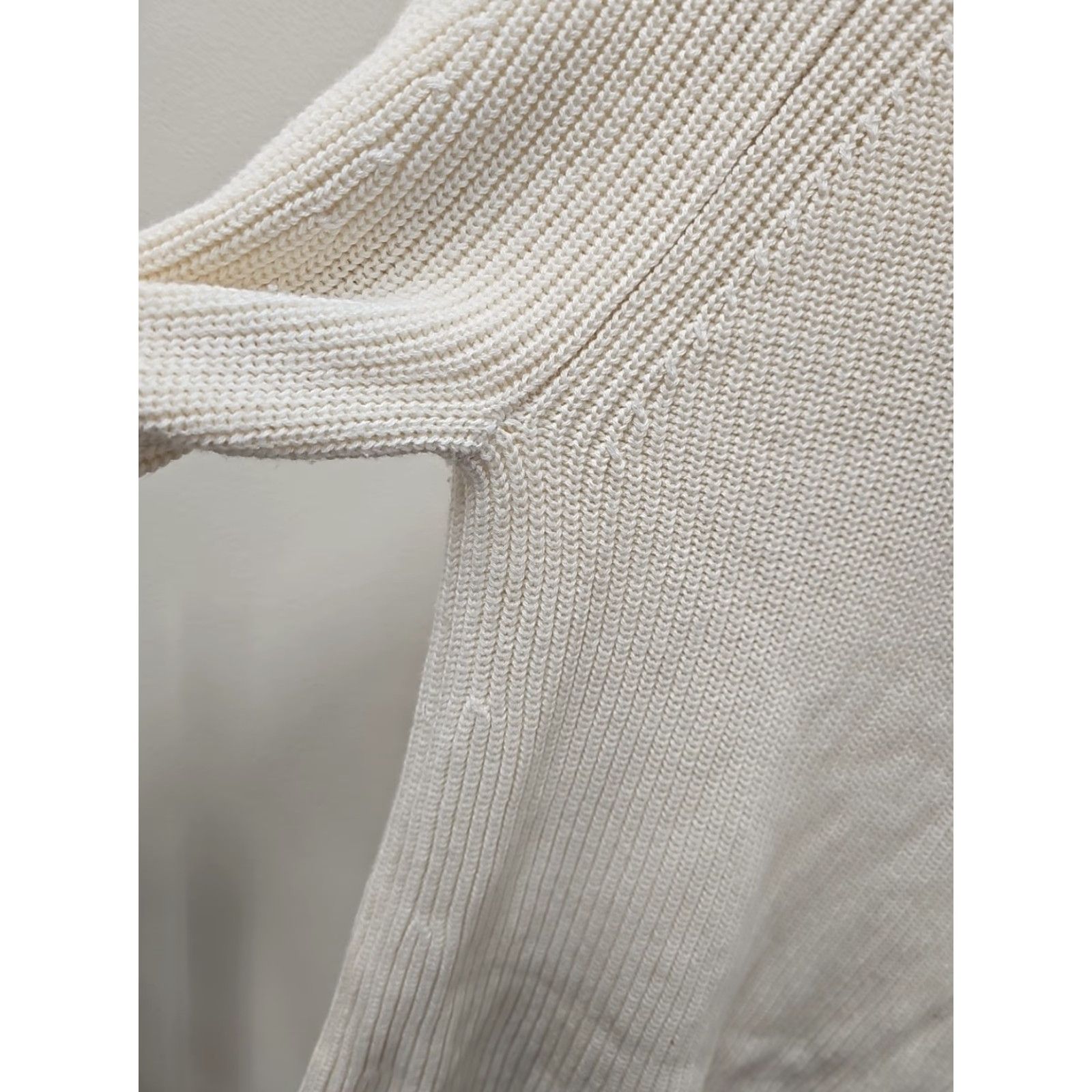 Vince Vince Womens Long Sleeve Pullover Crew Neck Sweater Ivory Size S Size S / US 4 / IT 40 - 4 Thumbnail