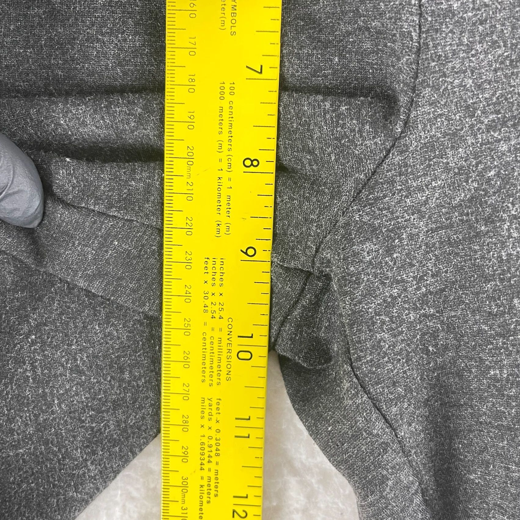 NYDJ NYDJ Gray Heathered Pull On Skinny Ankle Pants Womens Elastic Waist Size 10 Size 32" / US 10 / IT 46 - 5 Thumbnail