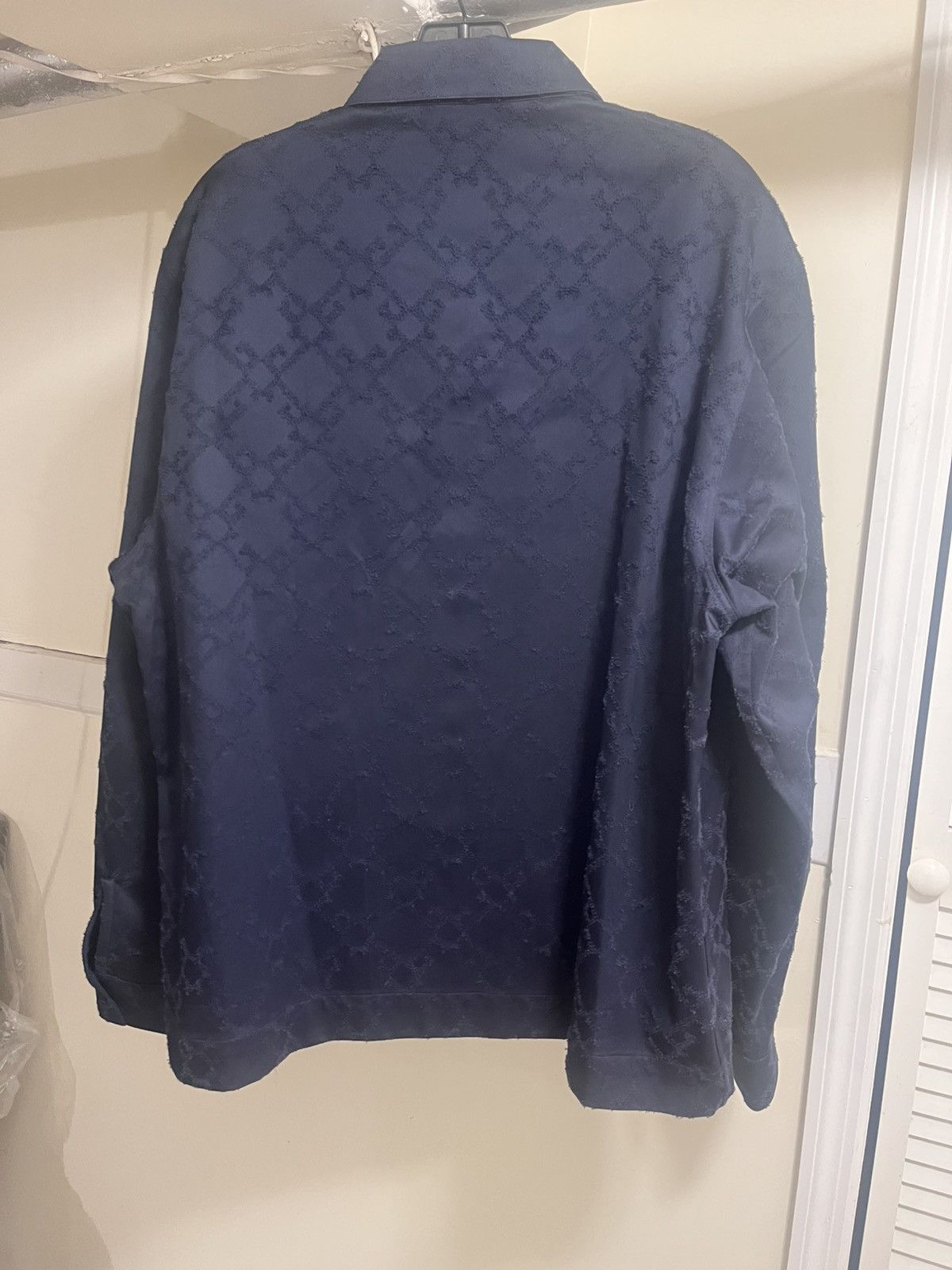 Givenchy Monogram Jacquard Button-Down Shirt Sz 41(16) Size US L / EU 52-54 / 3 - 6 Thumbnail