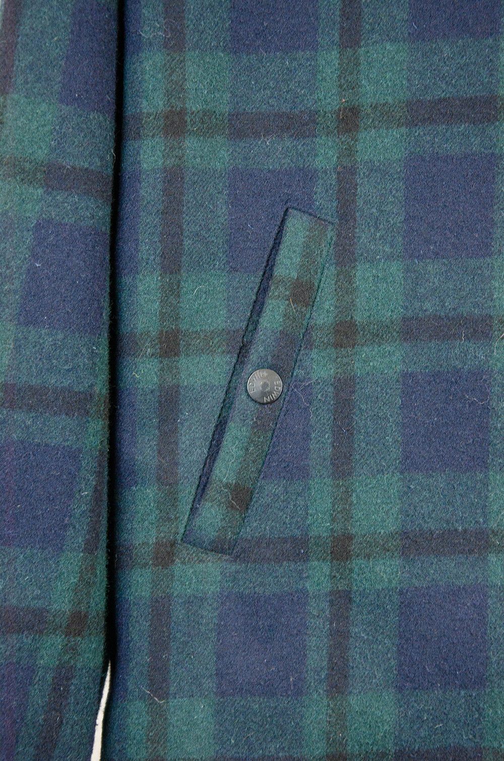 Edwin Edwin Wool Coach Jacket Blue Green Tartan – XL Size US XL / EU 56 / 4 - 4 Thumbnail