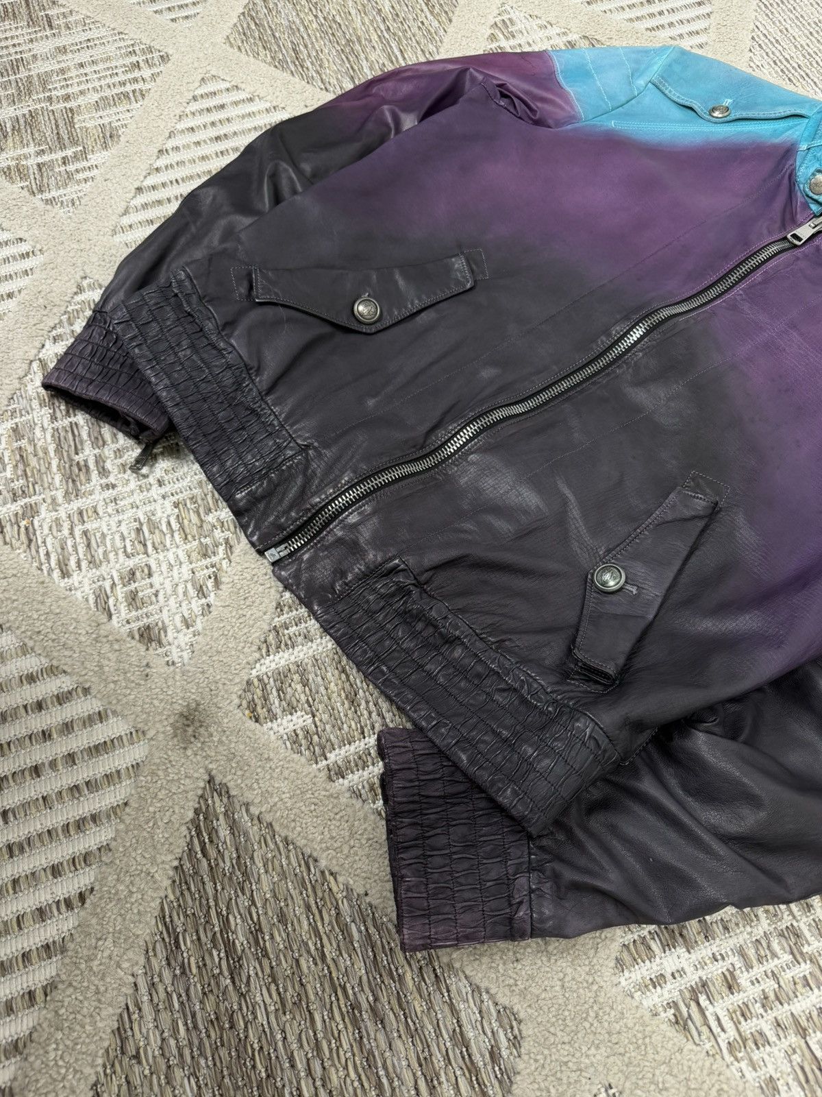 Gucci Gucci Gradient Leather Biker Jacket SS09 Frida Gianni Size US M / EU 48-50 / 2 - 4 Thumbnail