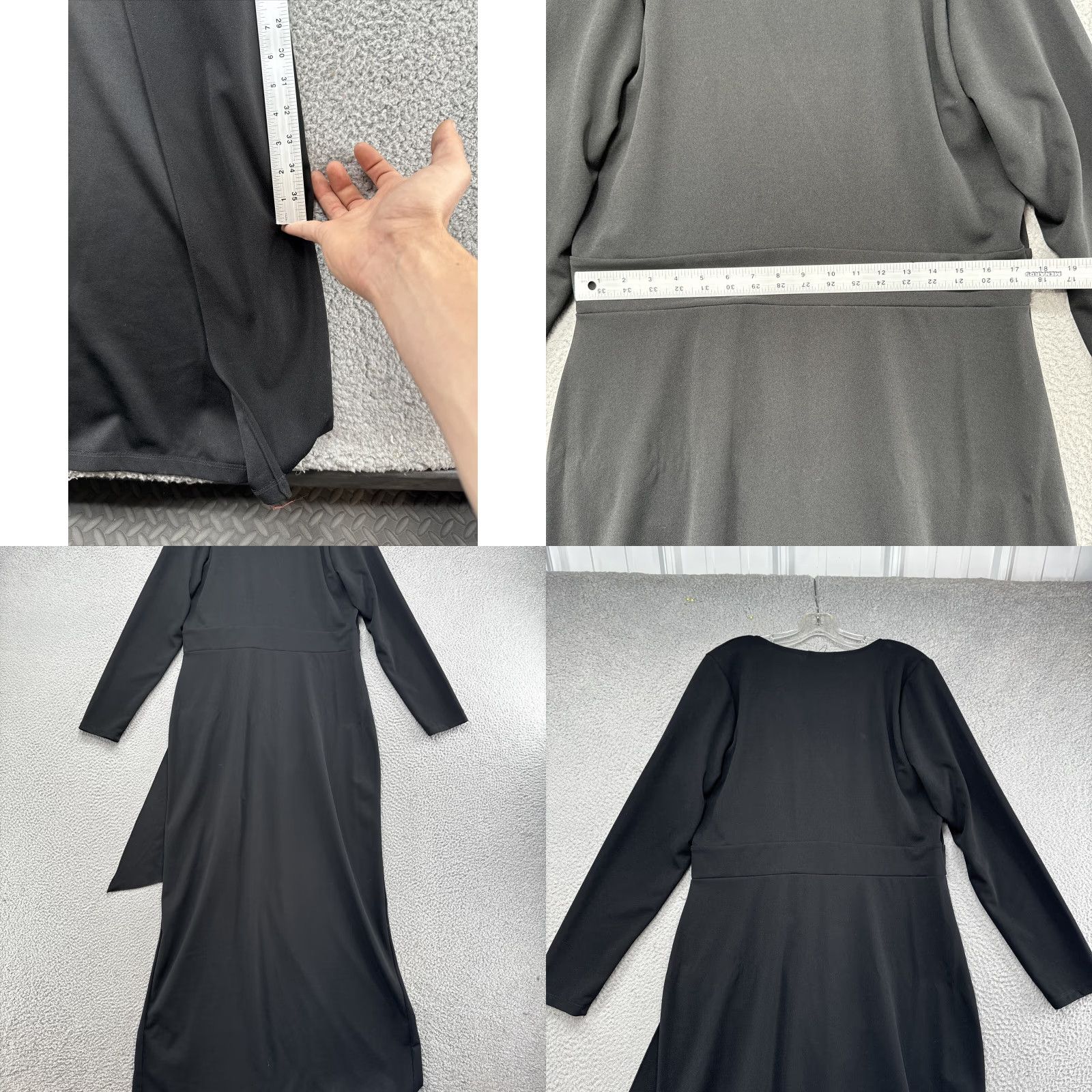 Fashion Nova Fashion Nova Dress Maxi Black Long Sleeve 2X Love Me Unconditionally NEW Size XXL / US 16-18 / IT 52-54 - 8 Thumbnail