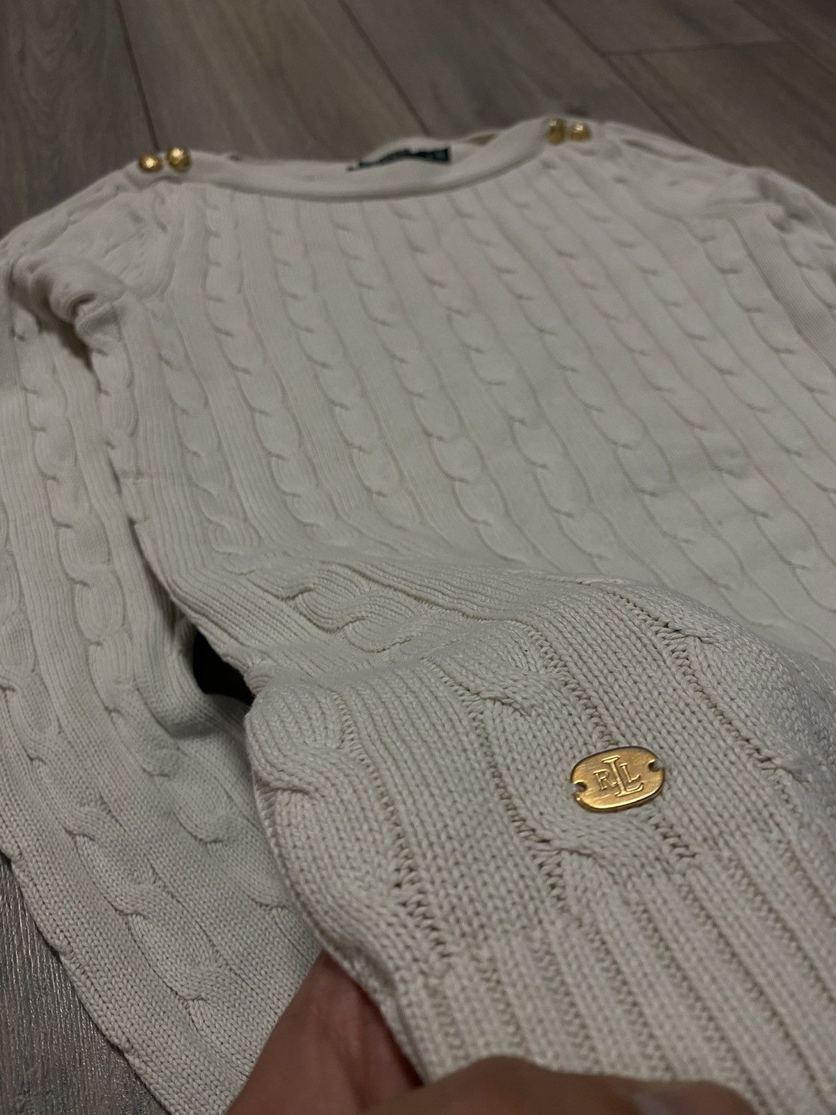 Polo Ralph Lauren Polo Ralph Lauren Cable Knit Jumper Sweater Women’s Preppy Size M / US 6-8 / IT 42-44 - 3 Thumbnail