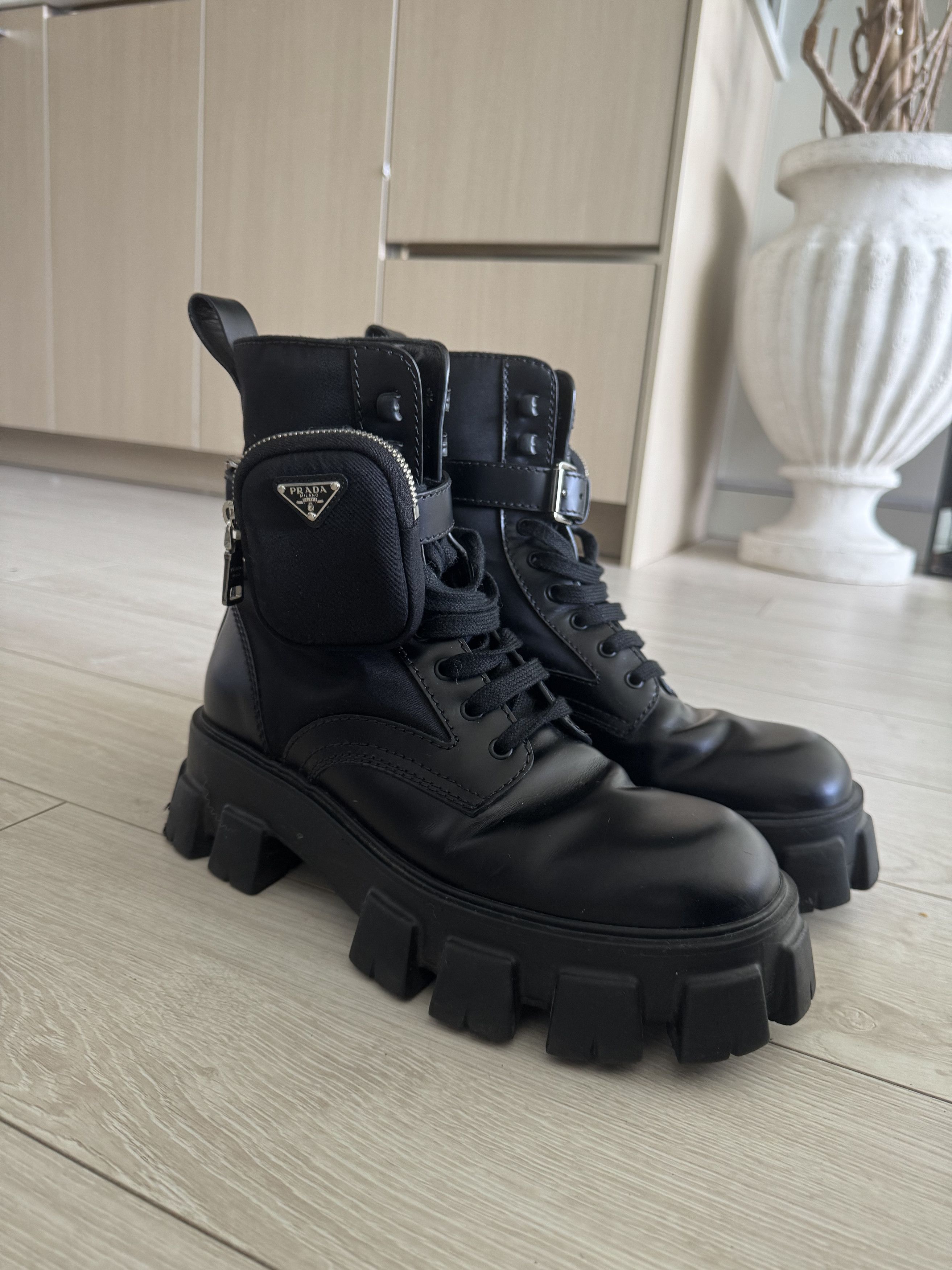 Prada Prada Monolith Boots Size US 8 / EU 41 - 2 Thumbnail