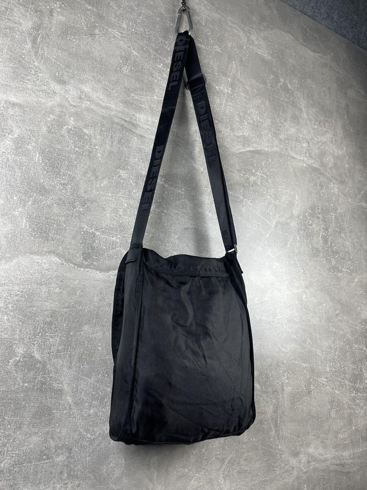 Diesel Diesel Nylon Y2K Crossbody Shoulder Sling Bag Black Size ONE SIZE - 7 Thumbnail