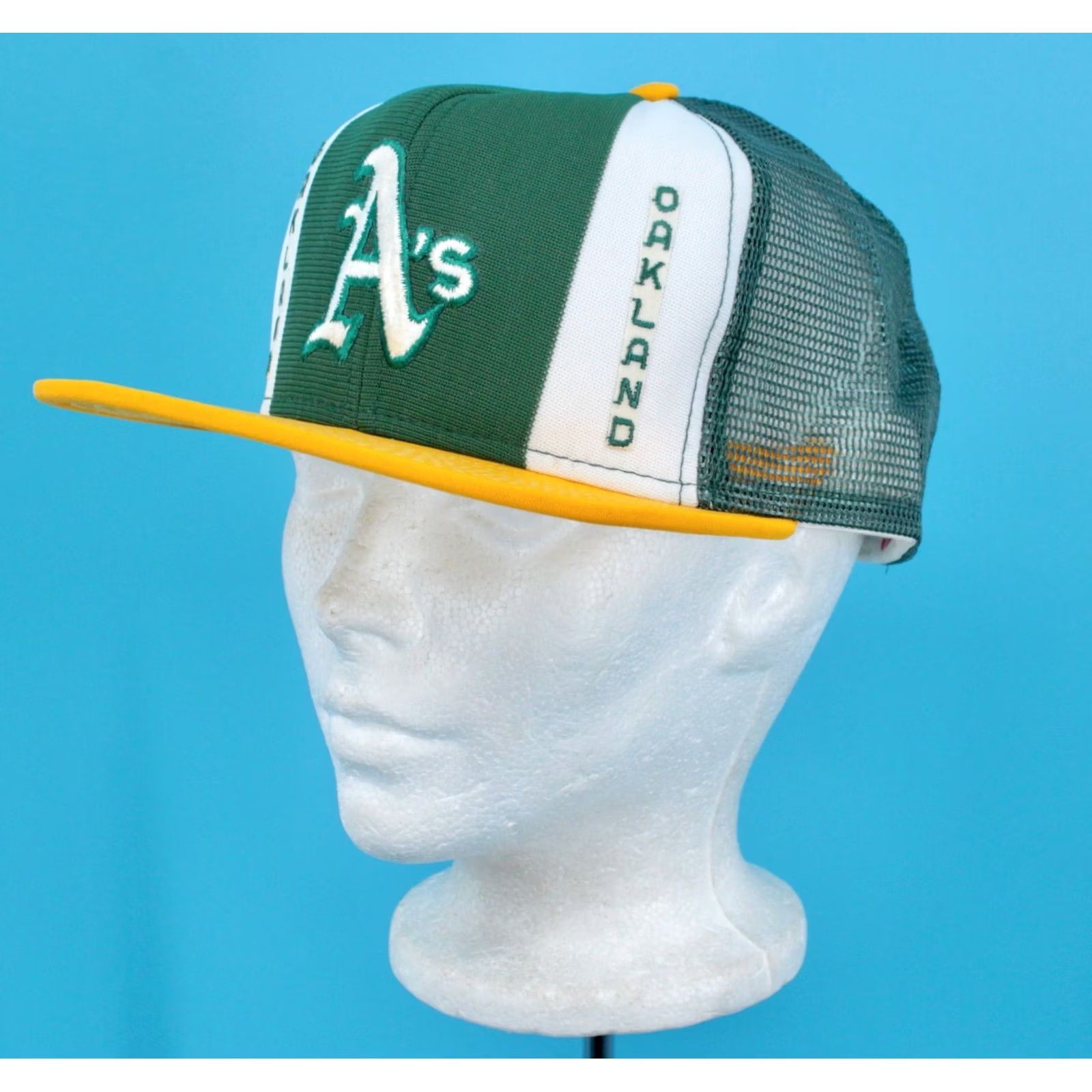 Vintage New Title: VINTAGE Oakland A'S AJD Lucky Stripes Snapback Hat - S L Size ONE SIZE - 2 Thumbnail