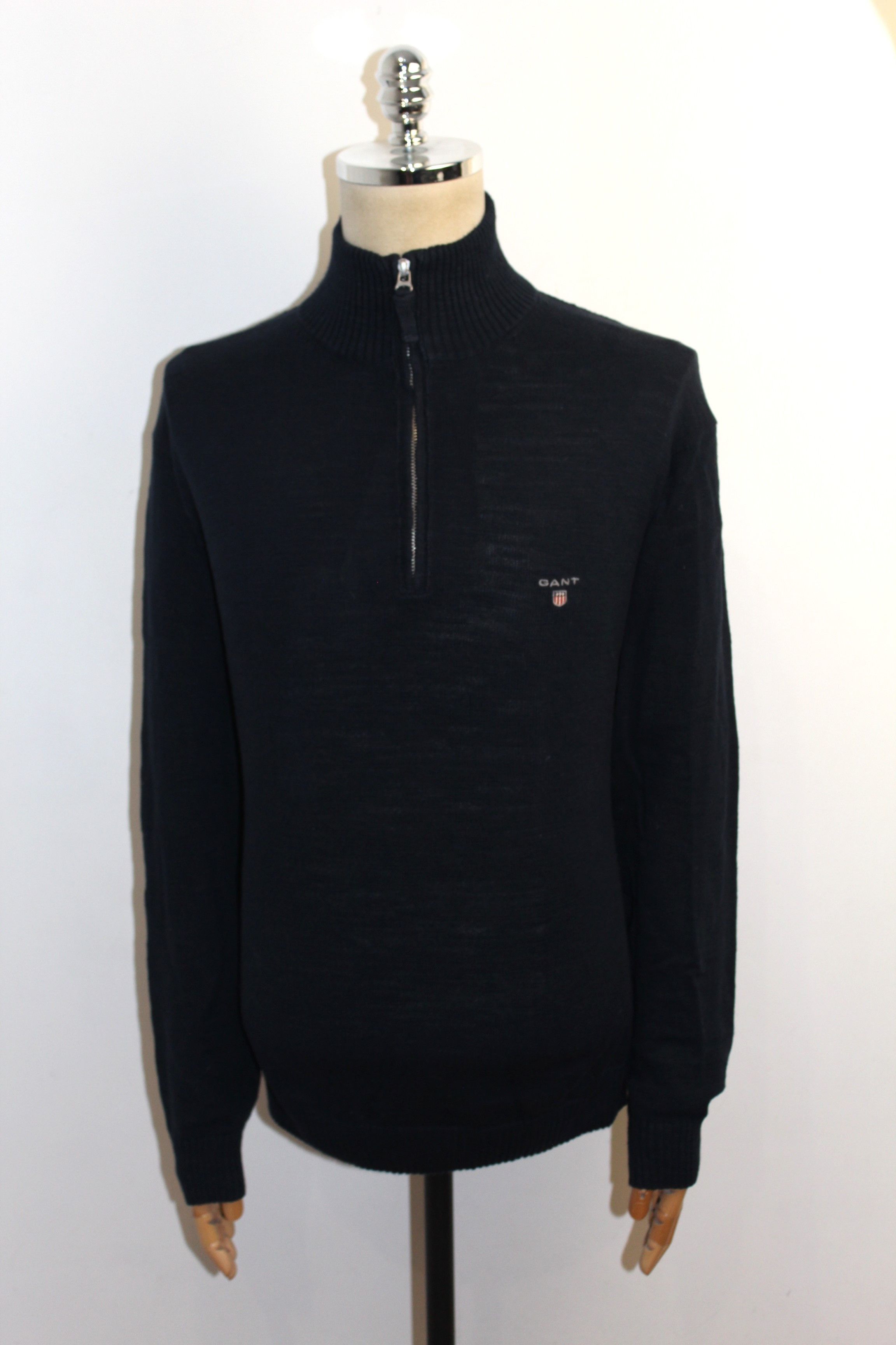 Gant Men's GANT Zip Neck Blue Jumper Cardigan Size XL Size US XL / EU 56 / 4 - 4 Thumbnail