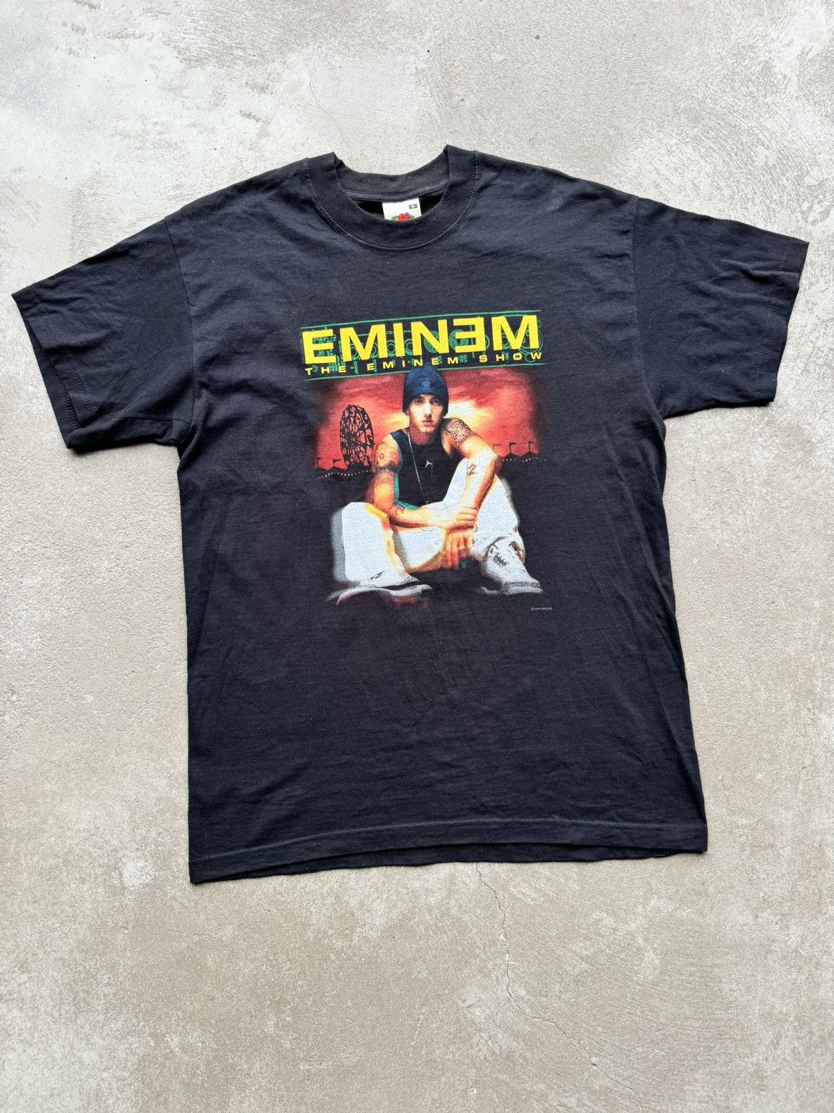 Vintage 00s Eminem Anger Management Tour 2002 Black T-shirt
